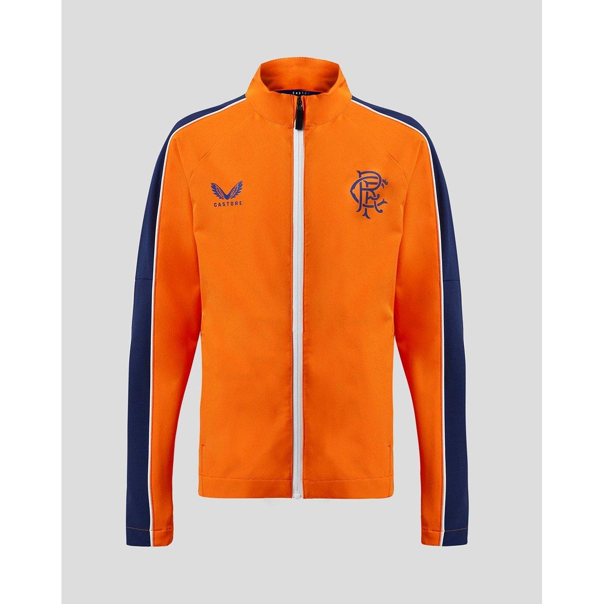 Castore Men's Rangers Anthem Licenced Tracksuit Top - Orange - M