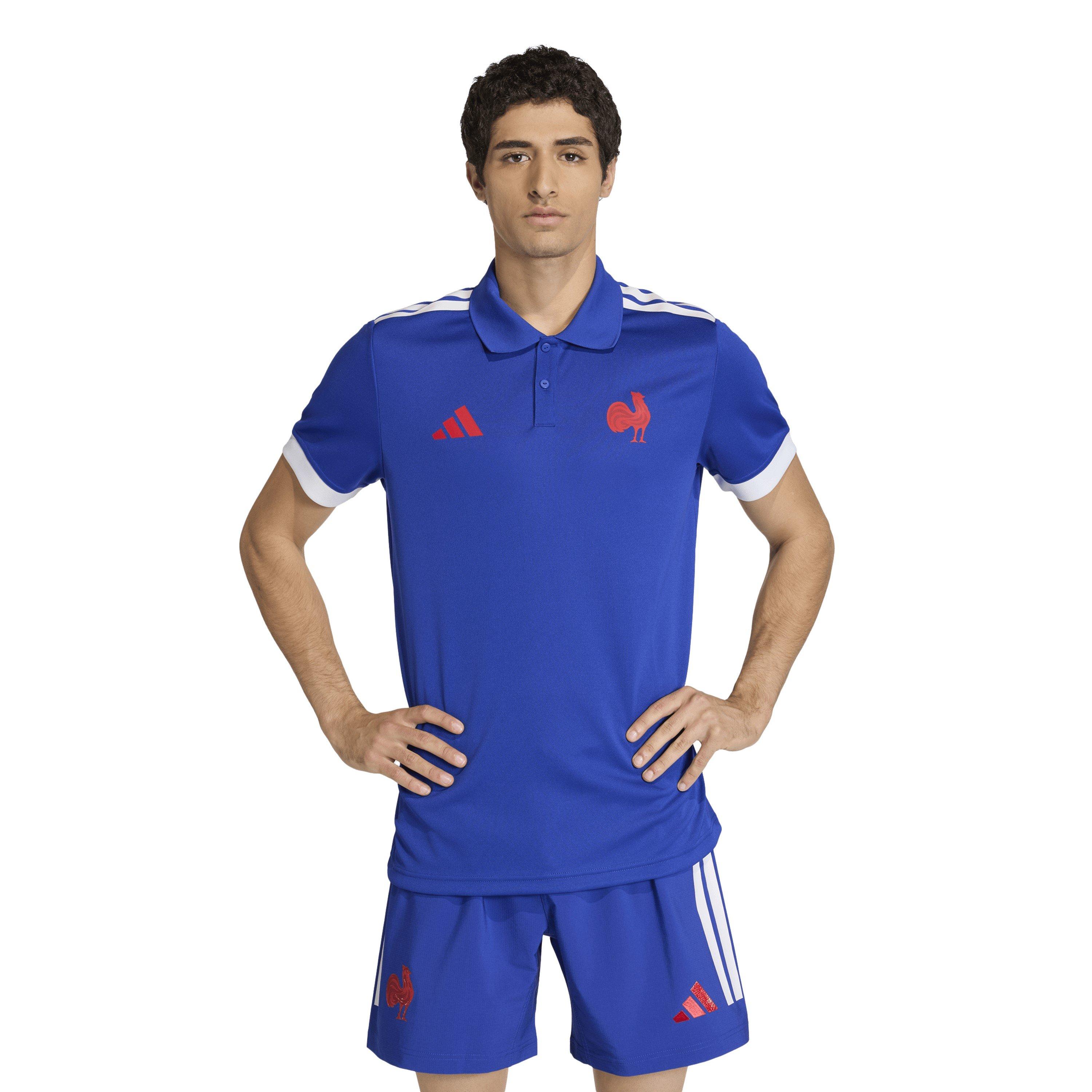 Semi L Blue - adidas - France Home Polo Shirt 2026 Mens - 3