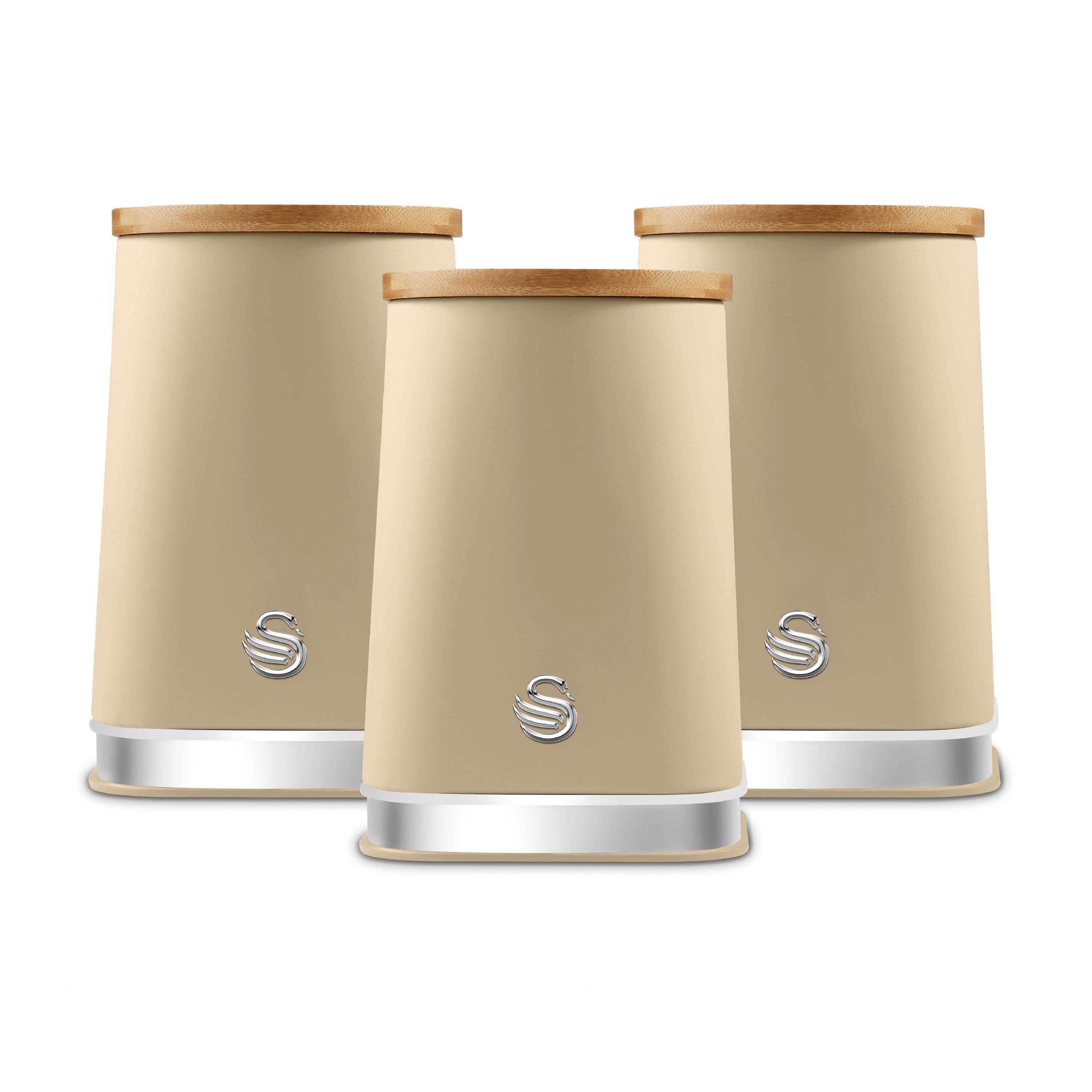 Swan  Nordic Set Of 3 Canisters - Oatmeal - Medium