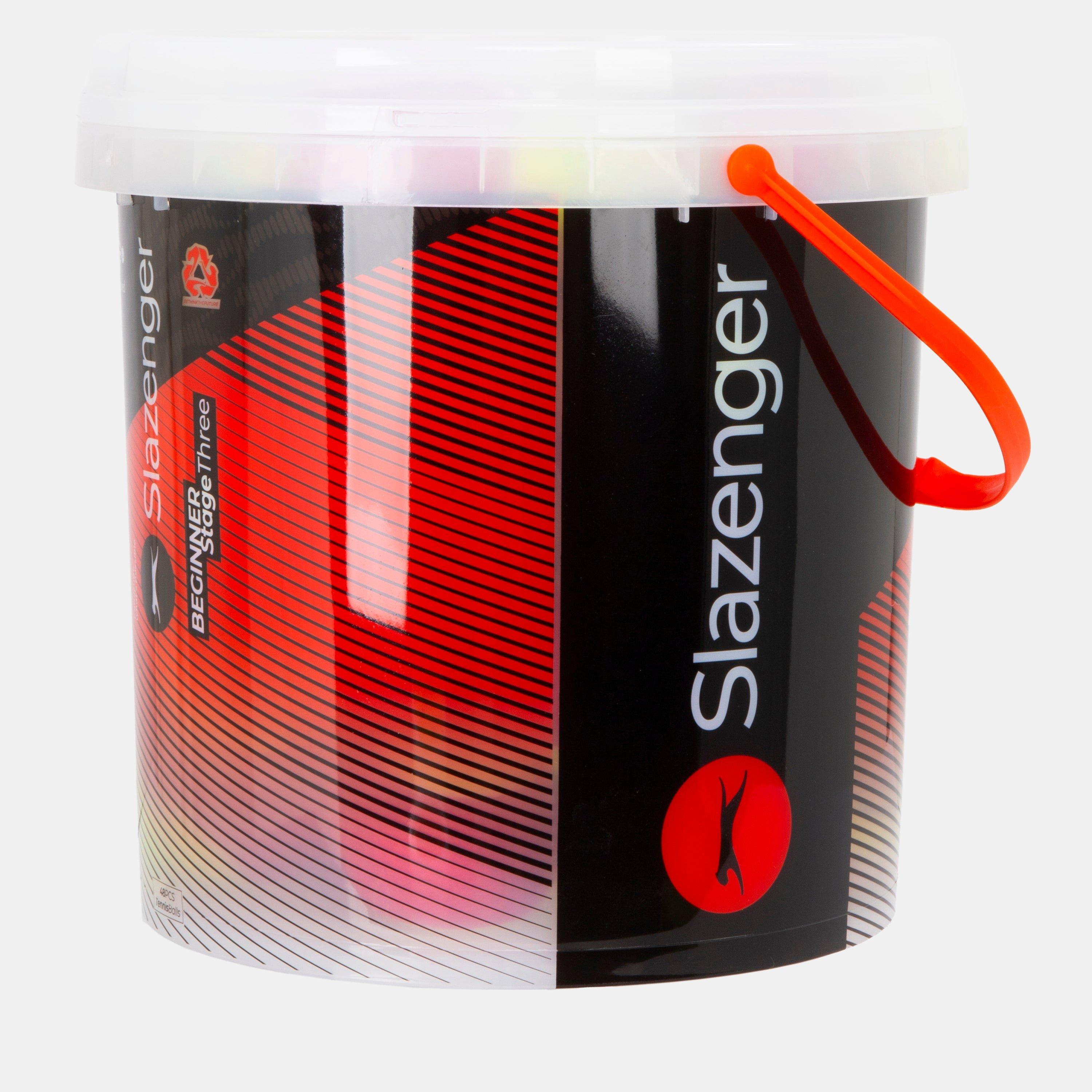 Neutral - Slazenger - Slazenger Beginner Tennis Red Bucket (48 Balls) - 3
