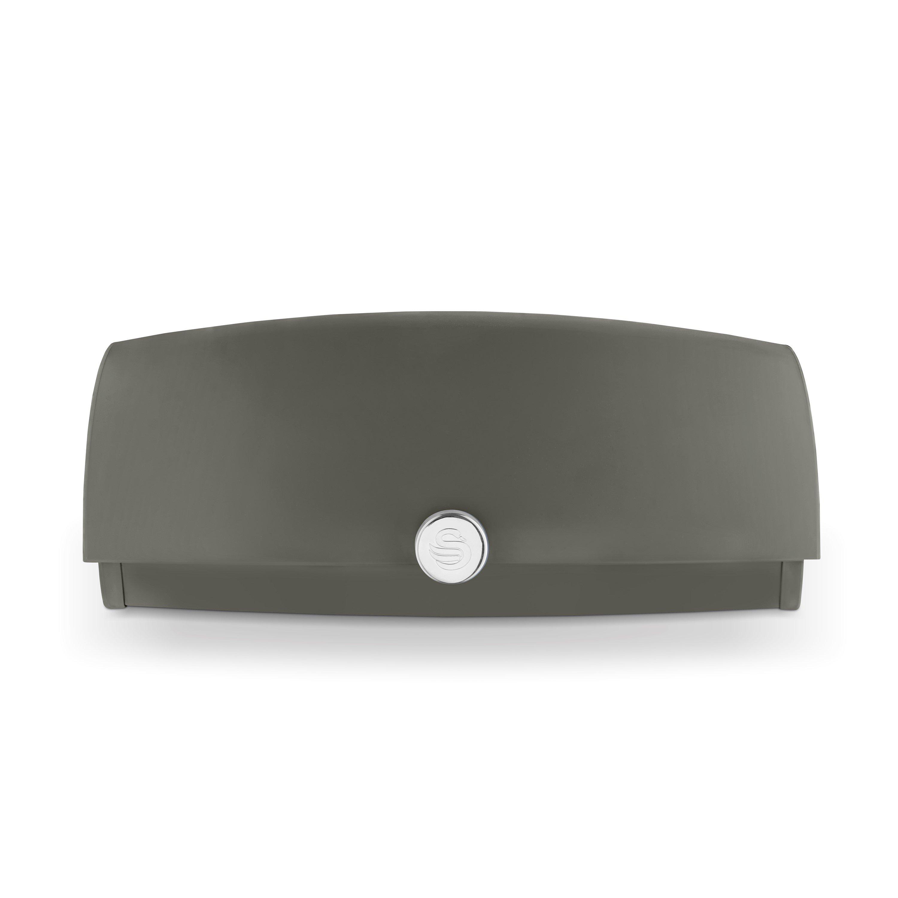 Swan  Townhouse Bread Bin Graphite - Medium