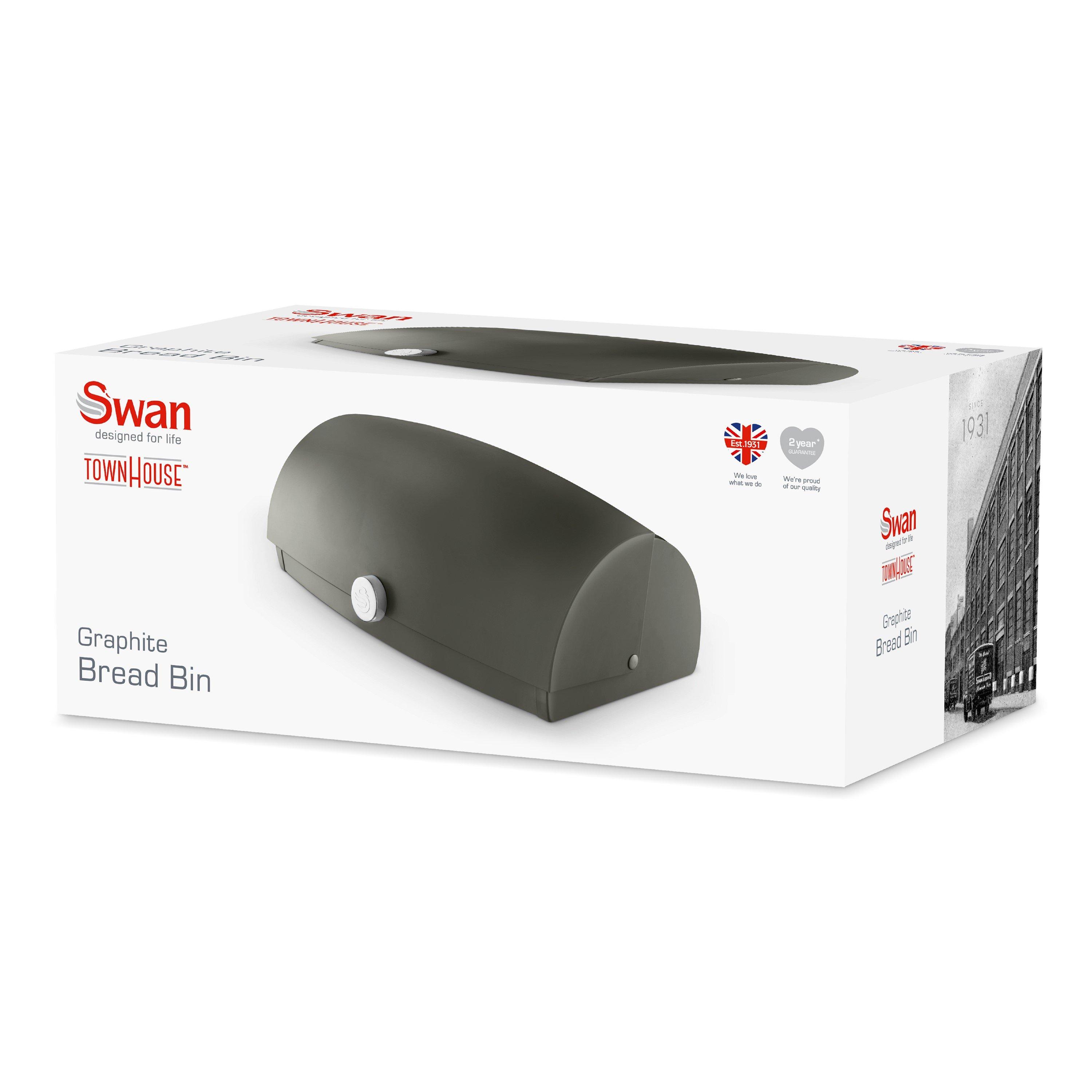 Graphite - Swan - Townhouse Bread Bin Graphite - 8
