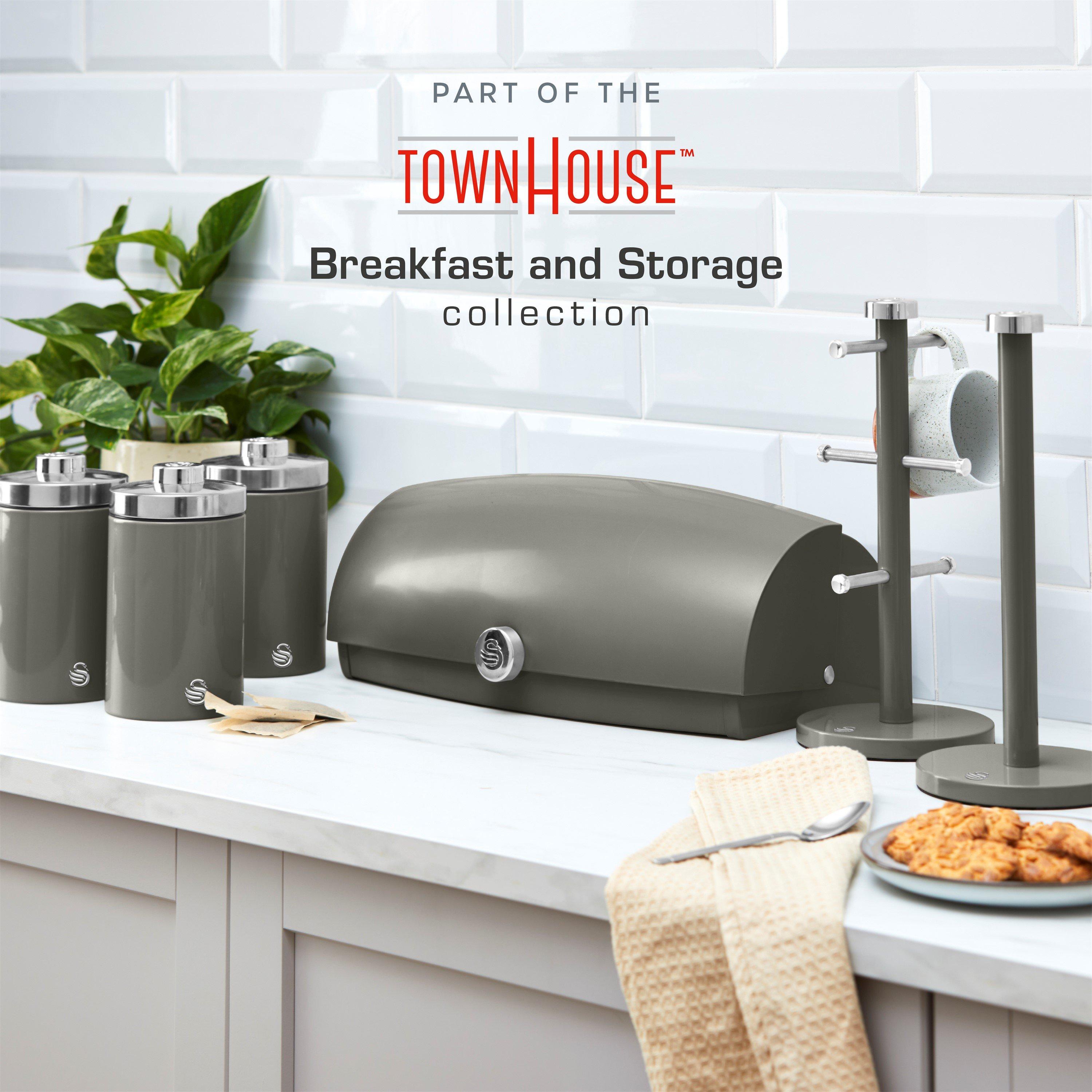 Graphite - Swan - Townhouse Bread Bin Graphite - 9