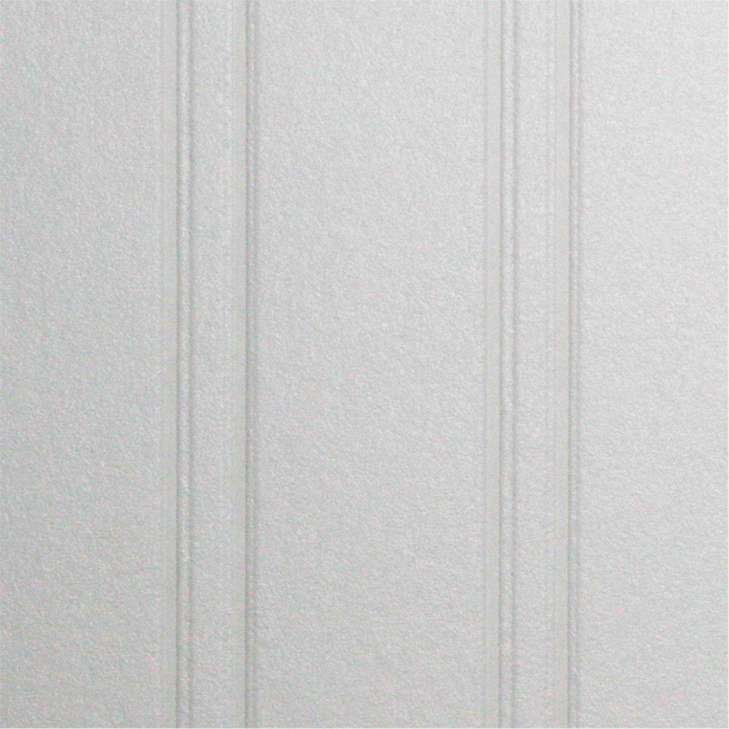 Superfresco Paintable  Beadboard Durable Wallpaper White