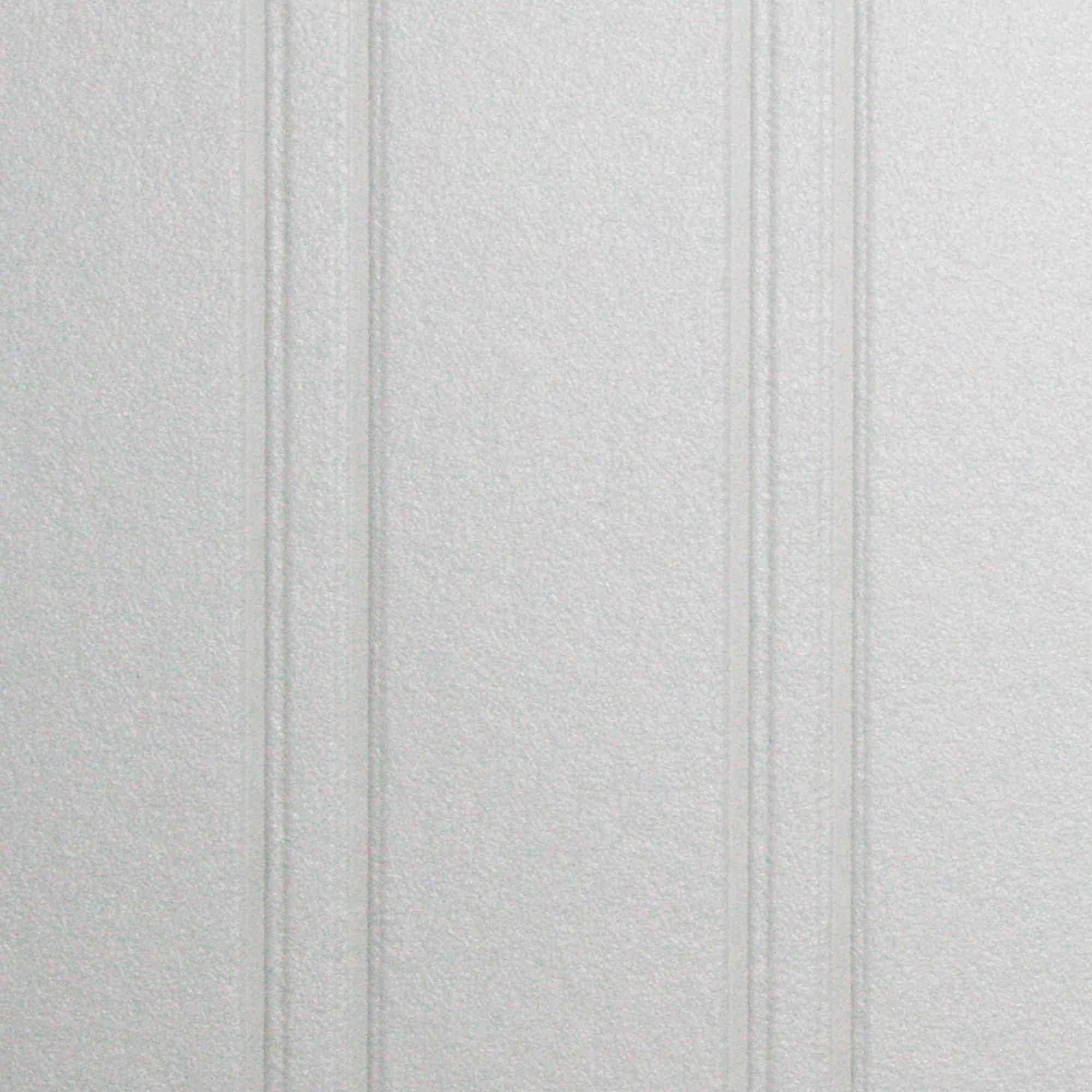 White - Superfresco Paintable - Beadboard White Durable Wallpaper - 5