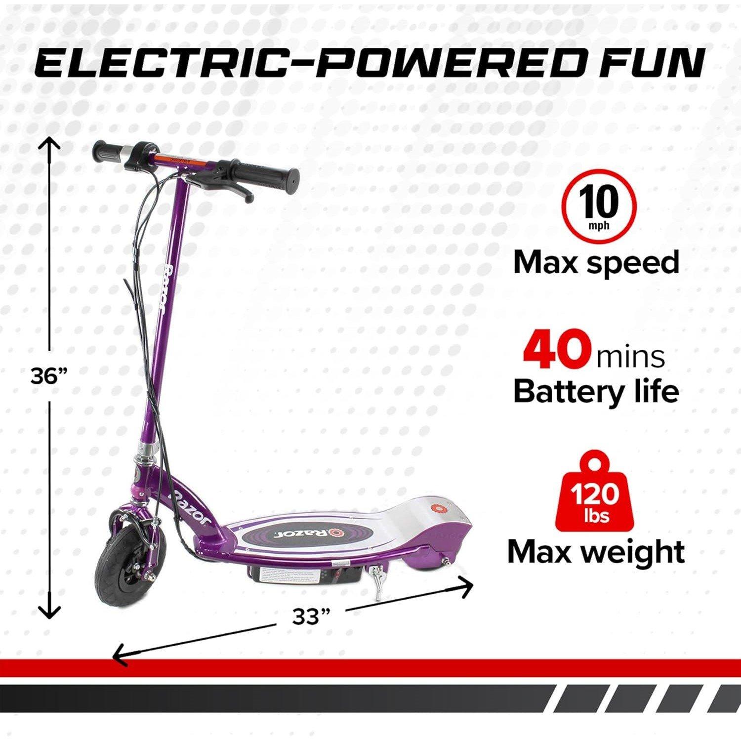 Purple - Razor - E100 - Purple - 2