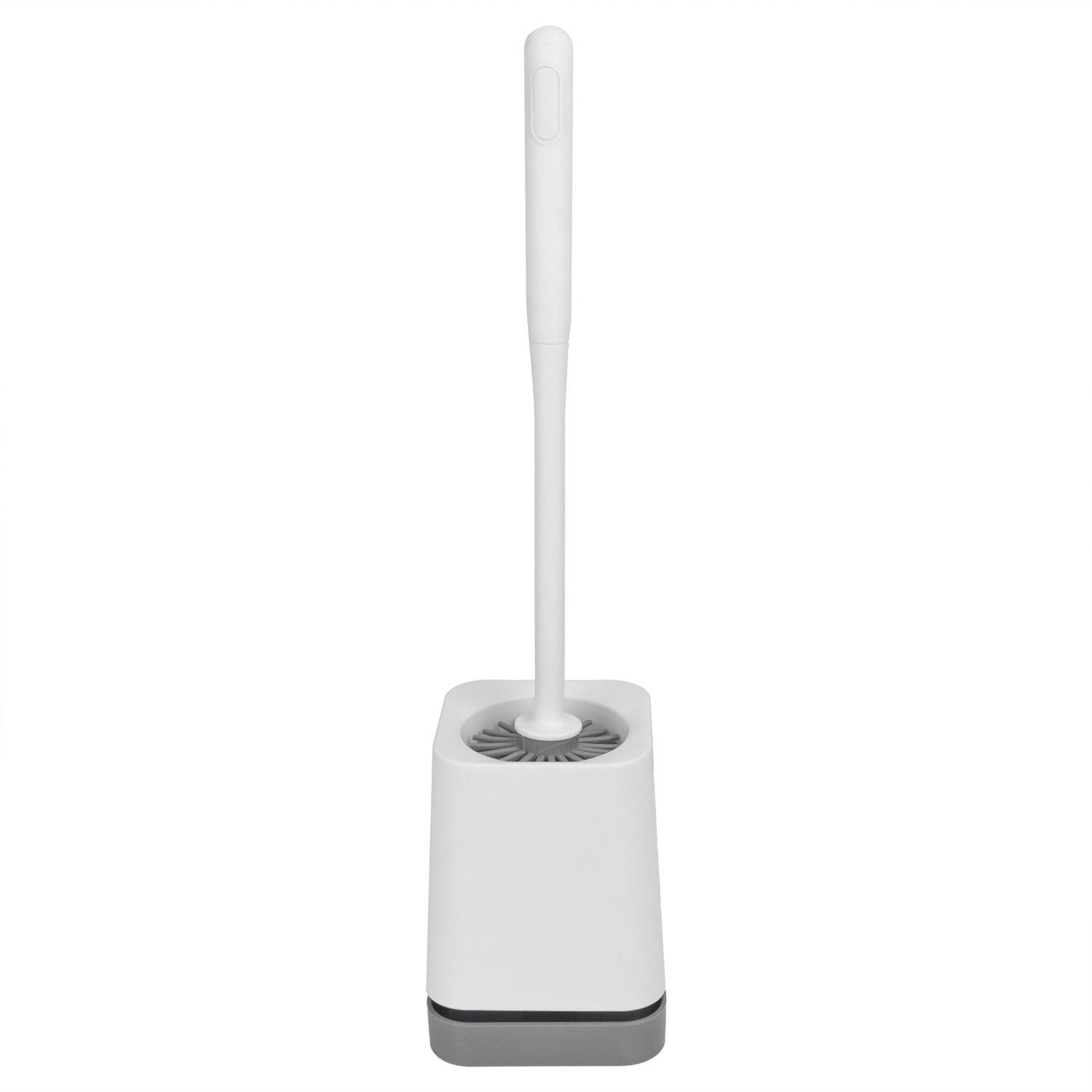 Grey - JVL - JVL Toilet Brush with TPR Bristles ¿ Grey - 1