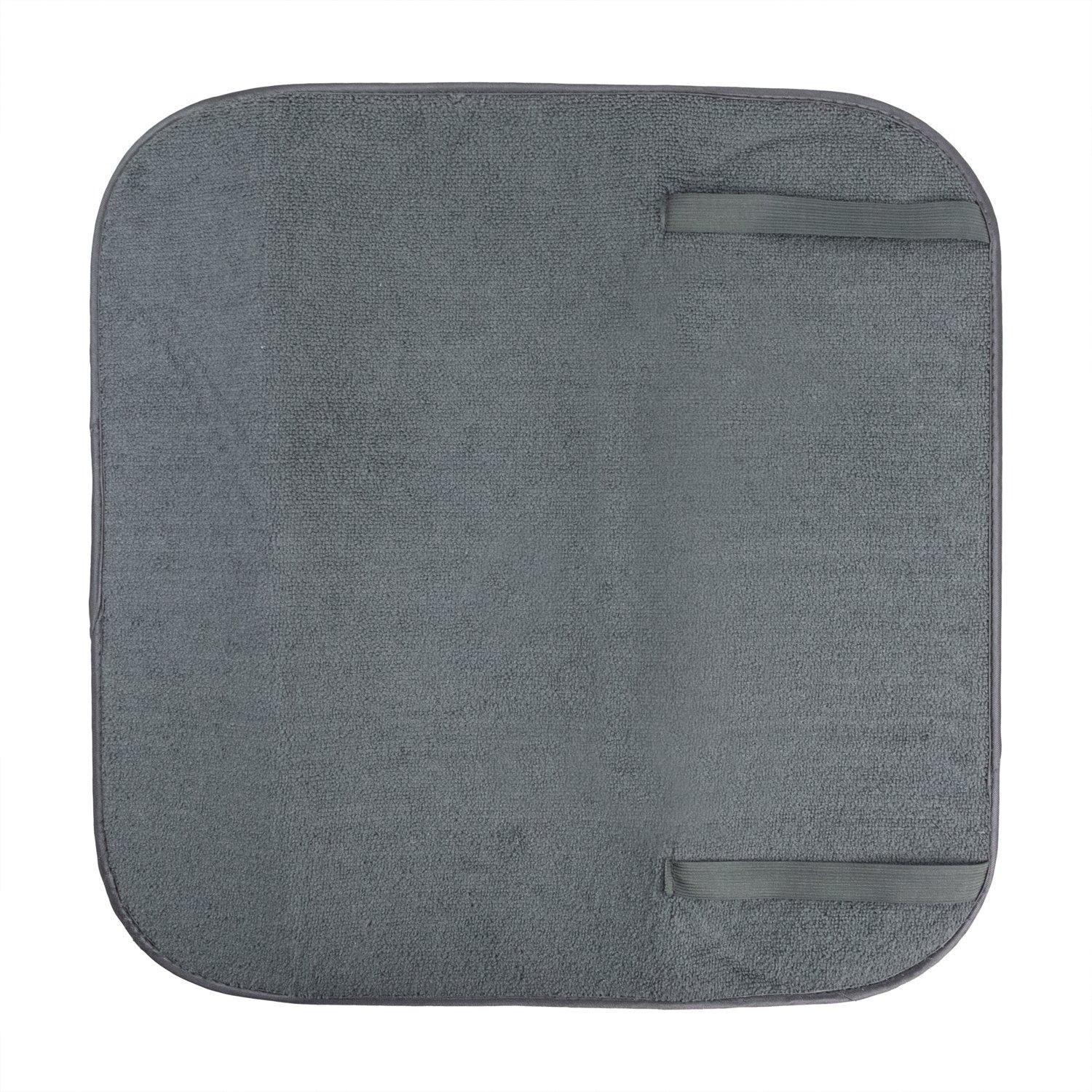Grey - JVL - JVL Sesha Dish Drying Mat with Rack - 2