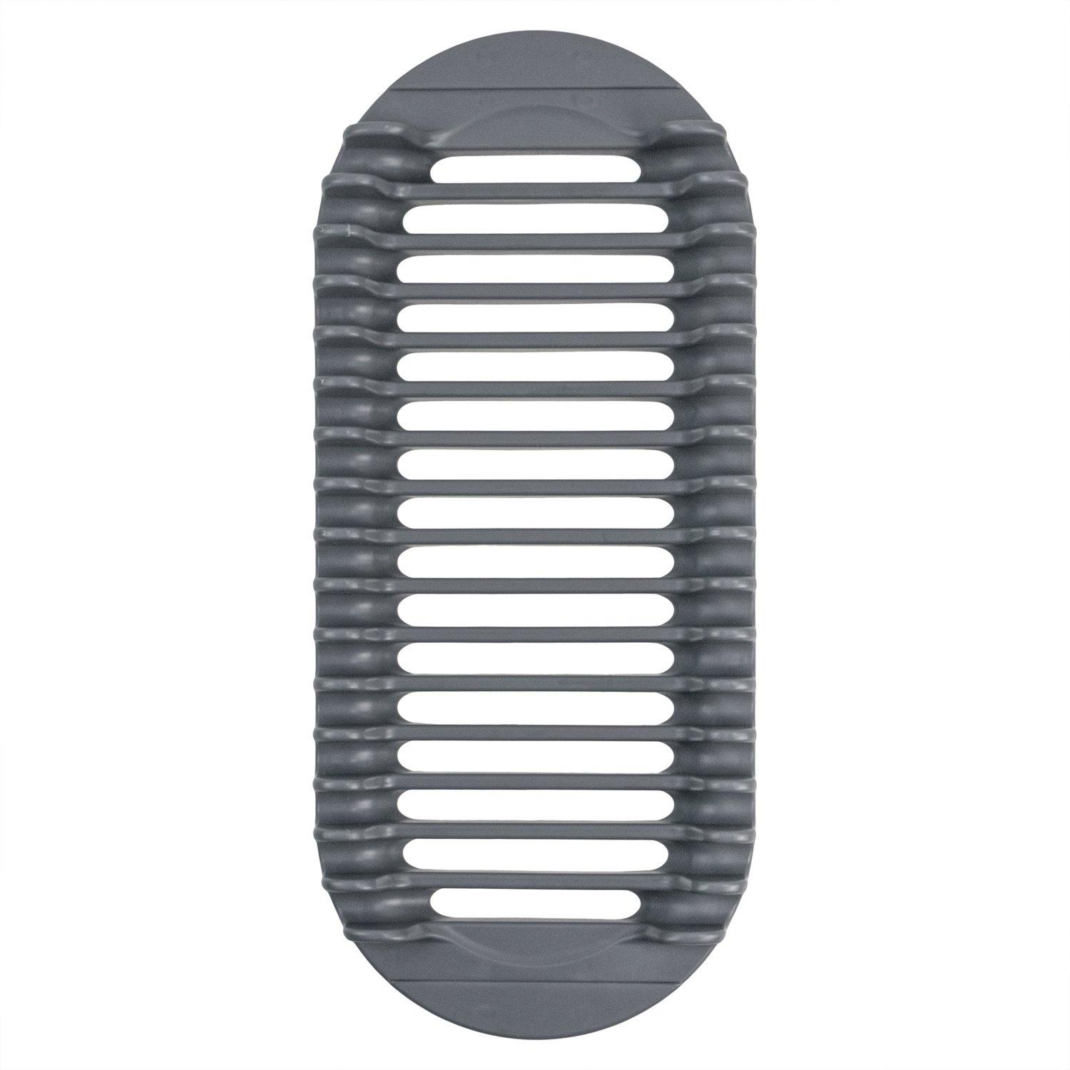 Grey - JVL - JVL Sesha Dish Drying Mat with Rack - 3