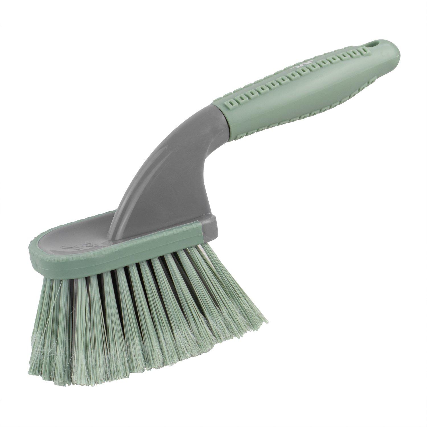 Grey - JVL - JVL Heavy Duty Multi-Purpose Brush - Short Handle - 1