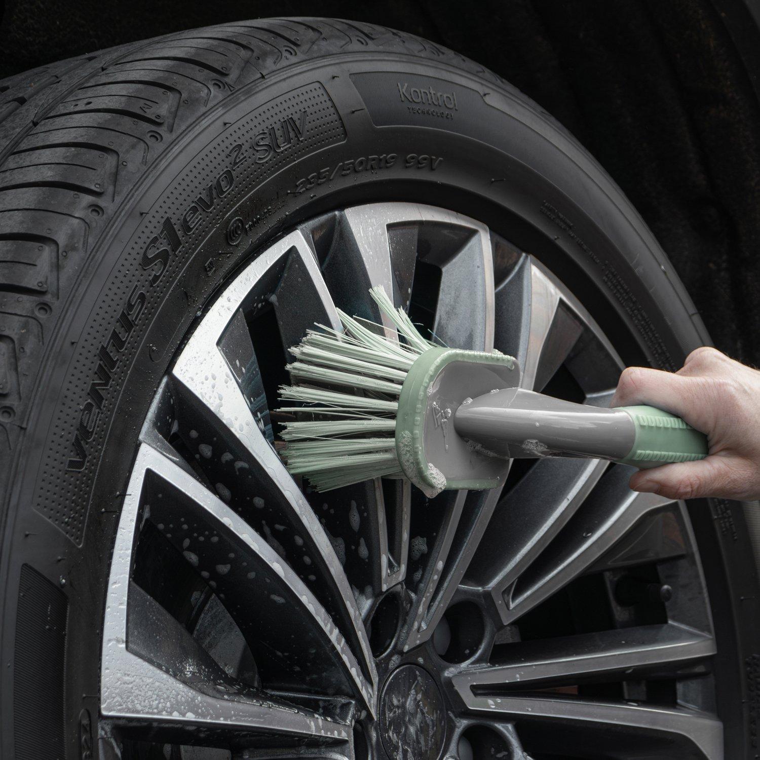 Grey - JVL - JVL Heavy Duty Multi-Purpose Brush - Short Handle - 9