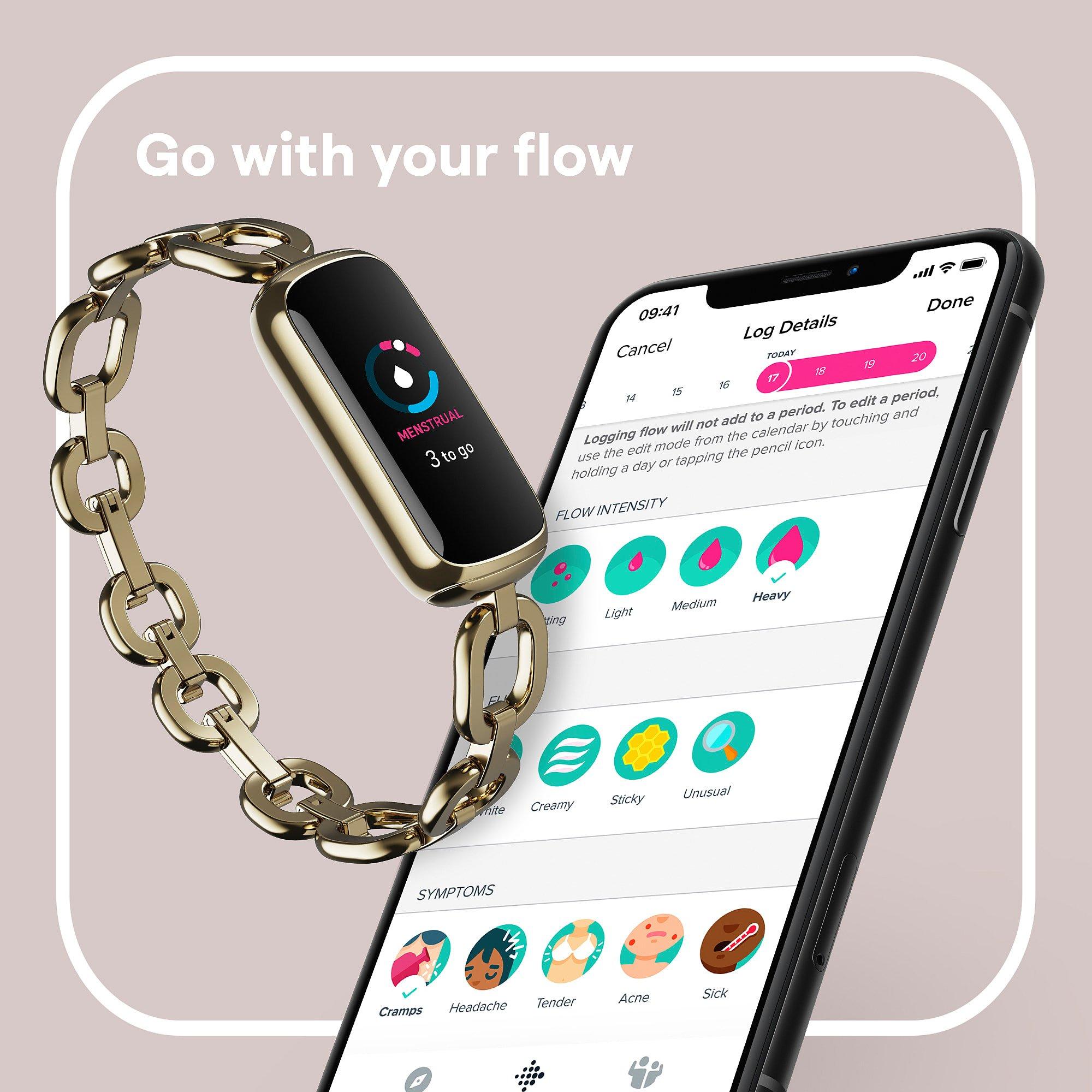 Electronics - Fitbit - FitBit Luxe Special Edition,Soft Gold/Peony - 6