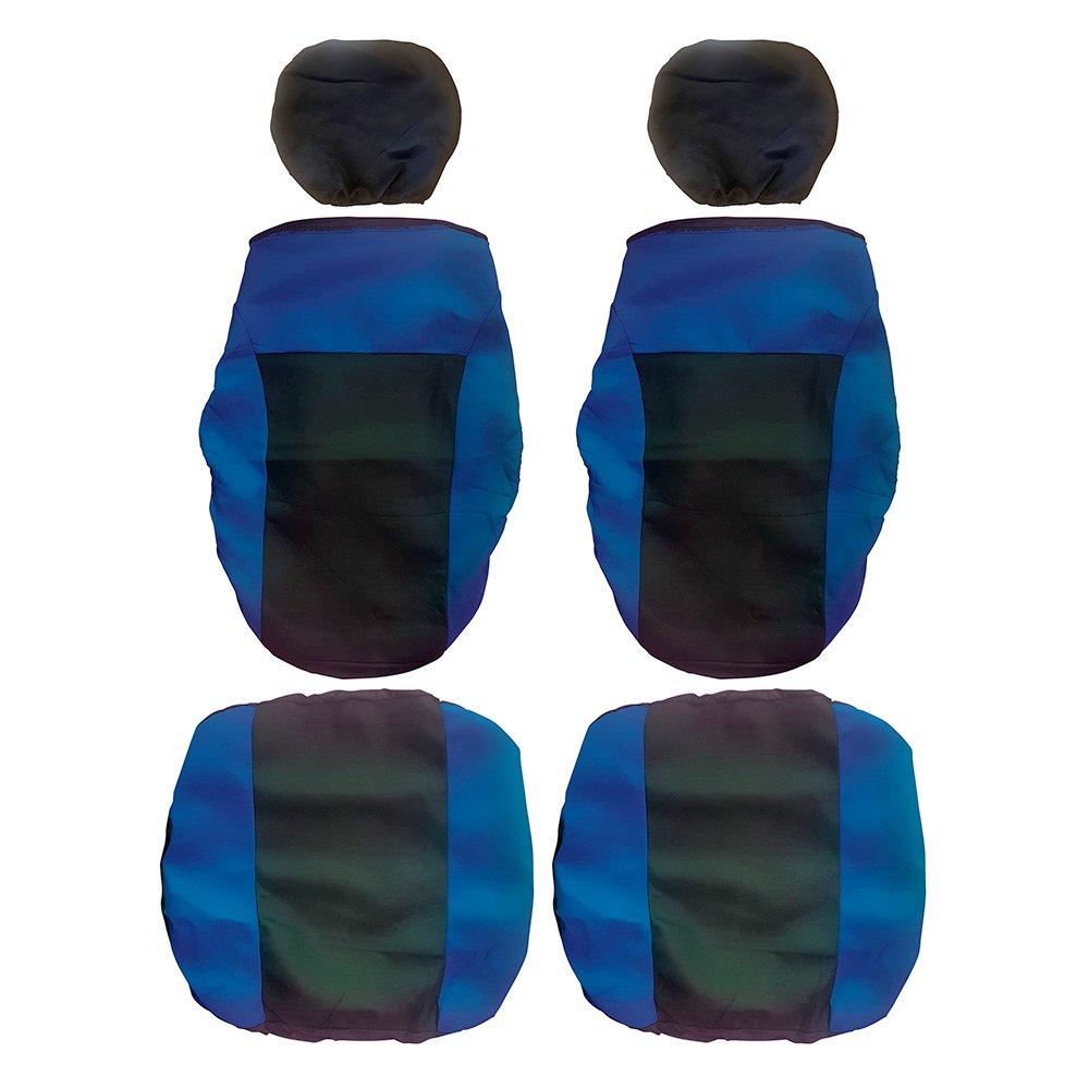 Black/Blue - Streetwize - 19-Piece Blue & Black Interior Car Set - 5
