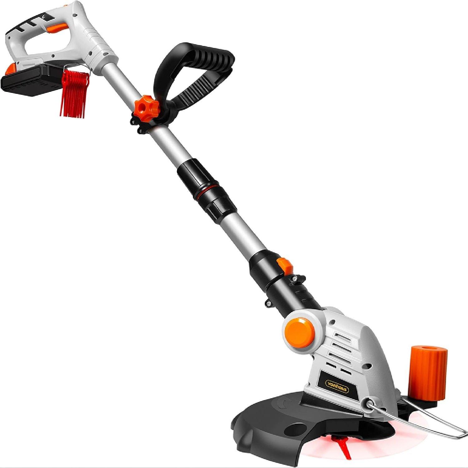 Grey - VonHaus - VonHaus Cordless Grass Trimmer – Electric - 1