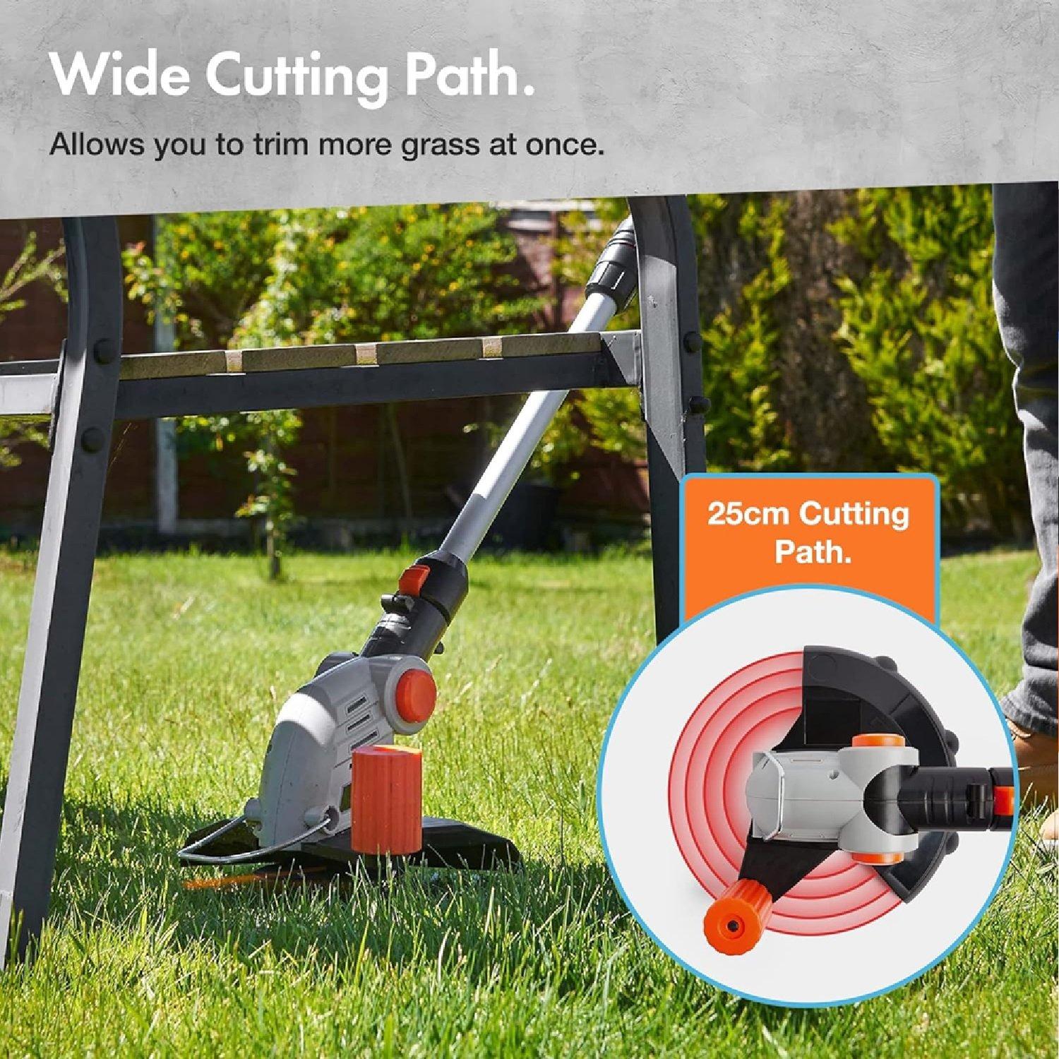 Grey - VonHaus - VonHaus Cordless Grass Trimmer – Electric - 5