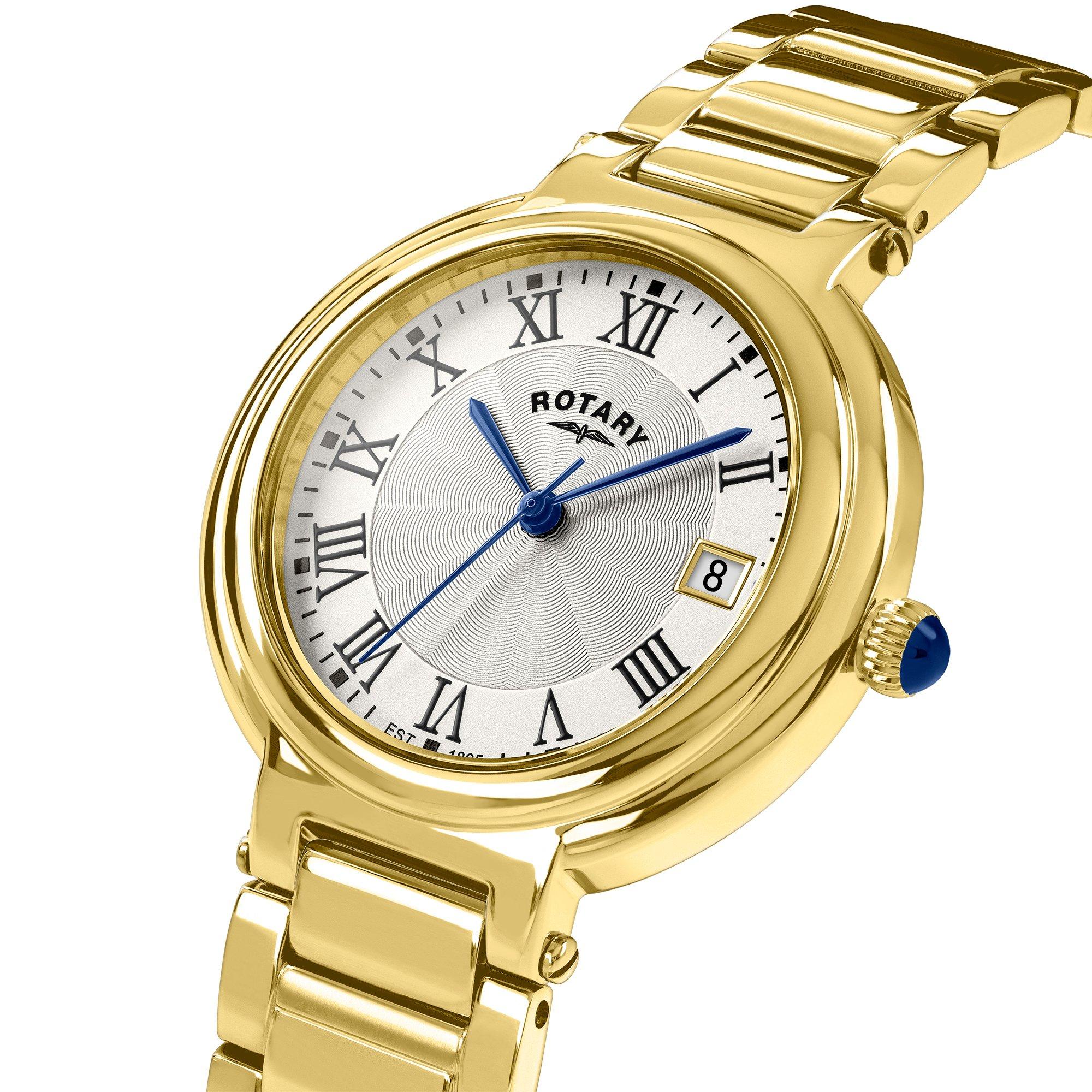Gold - Rotary - Rotary Ladies Heritage Gold SS Bracelet Watch - 2