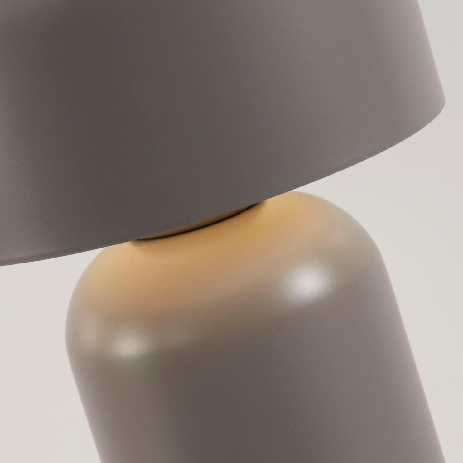 Grey - Lighting Collection - Rechargble Usb Matt Grey Led Lamp - 4