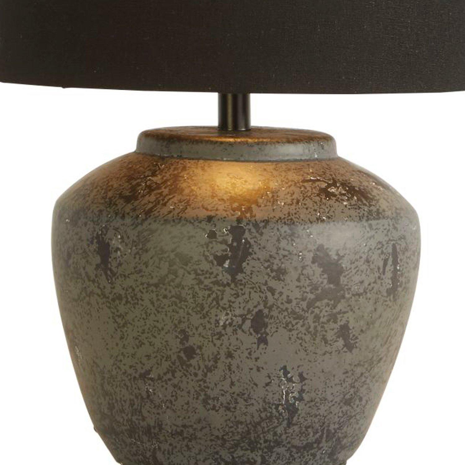 Black - Lighting Collection - Black Ceramic Lamp - 4