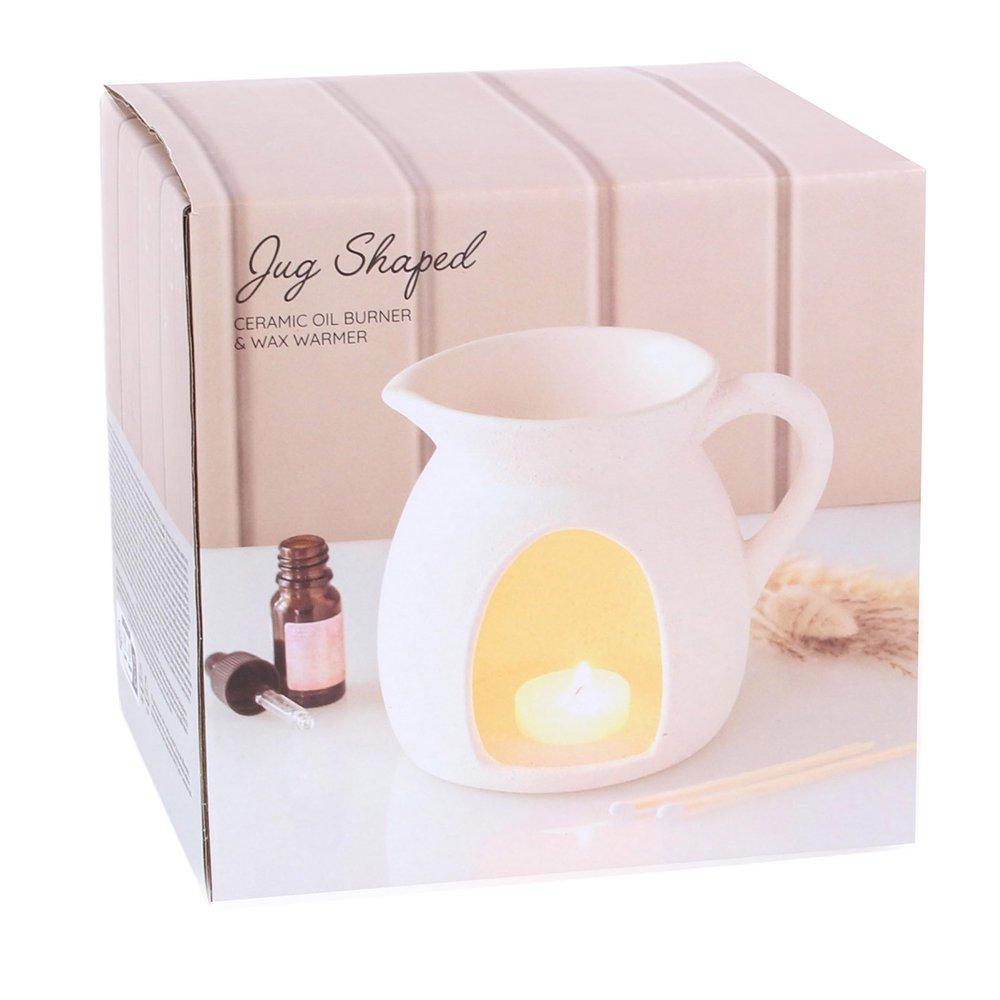 White - Something Different - Jug Shaped Oil Burner and Wax Warmer - 5