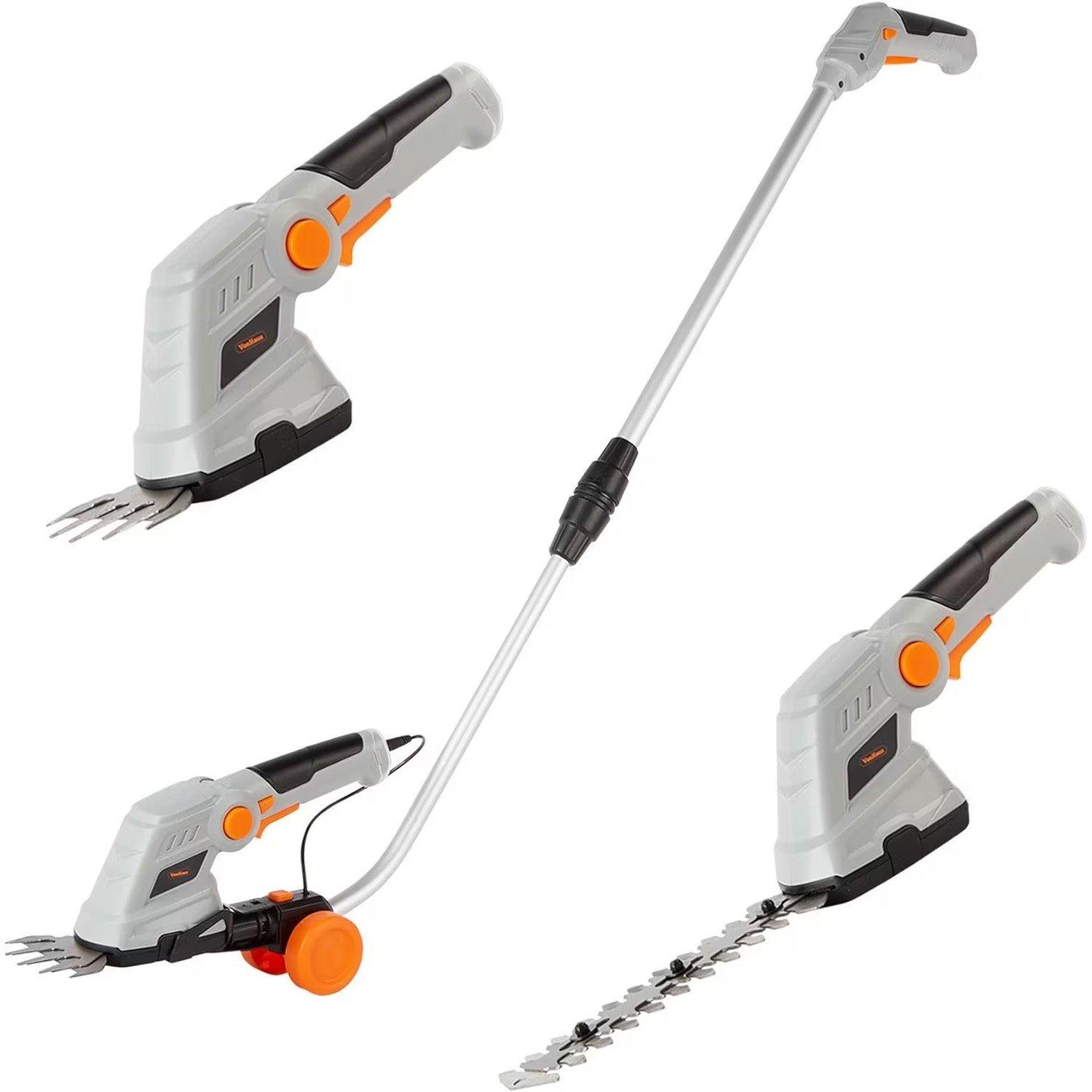 Vonhaus  7.2V 2In1 Grass And Hedge Trimmer Cordless - Grey