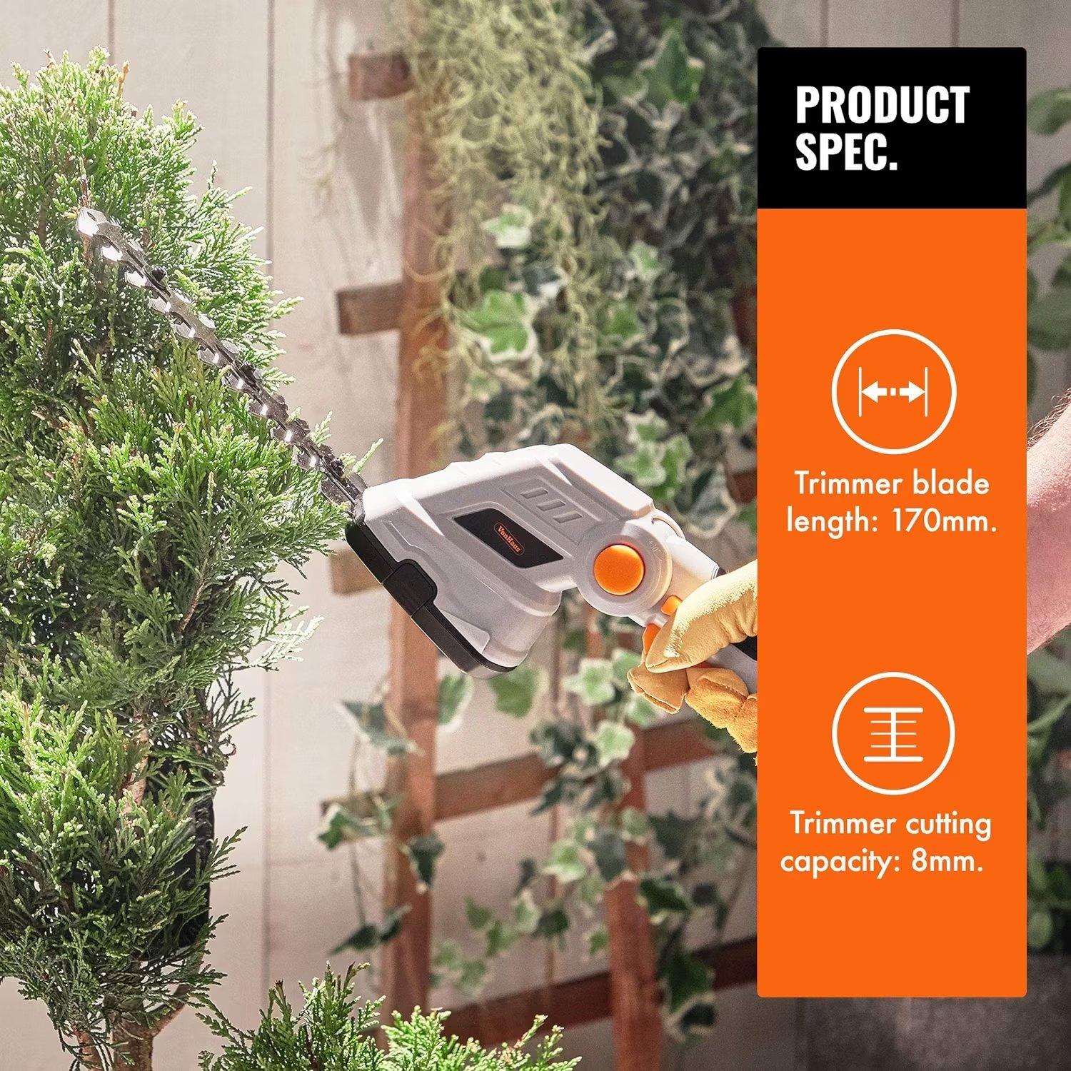 Grey - VonHaus - VonHaus 7.2V 2in1 Grass and Hedge Trimmer Cordless - 3