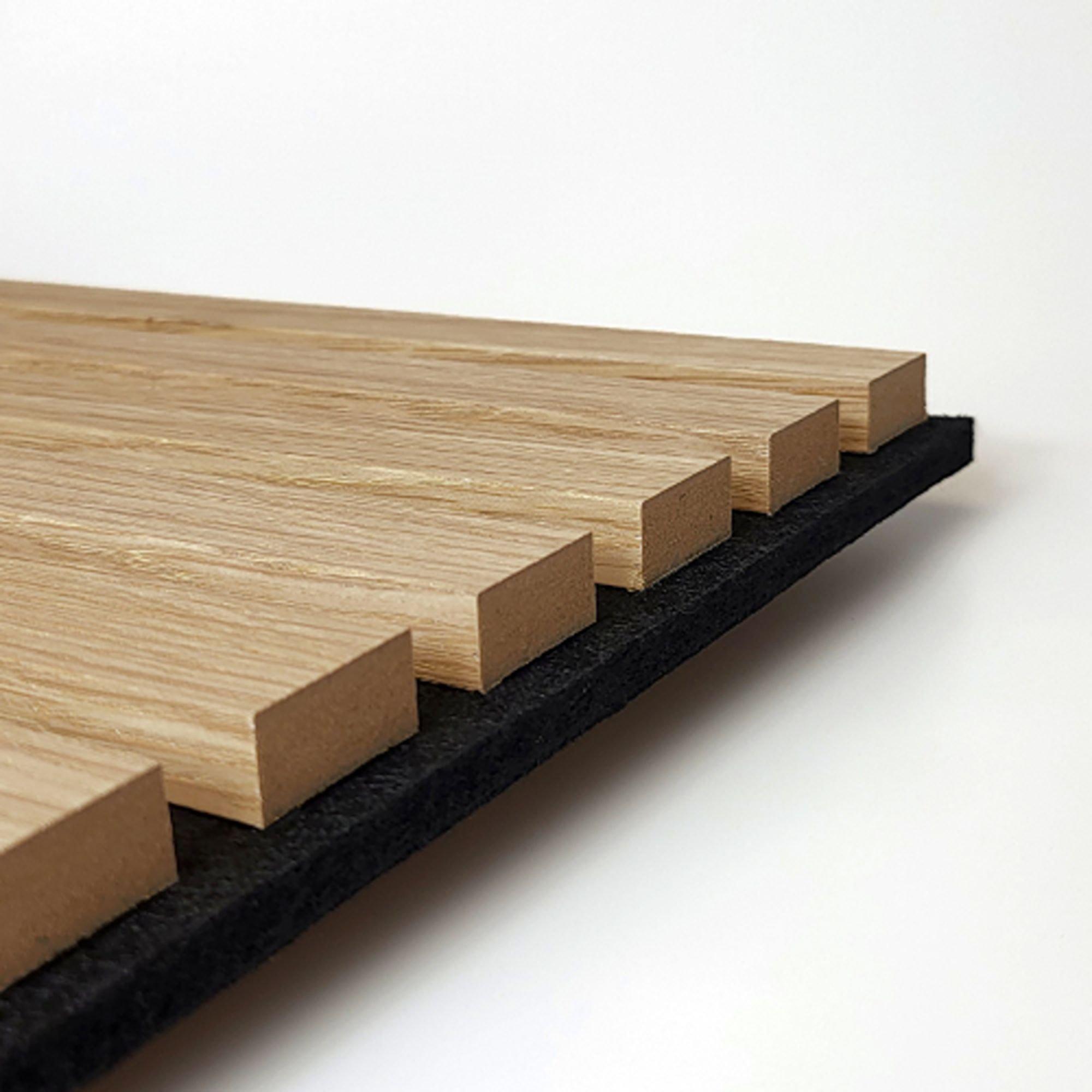 Wall Pops | Acoustic Slat Wood Wall Panel 60 x 60cm | Sports Direct