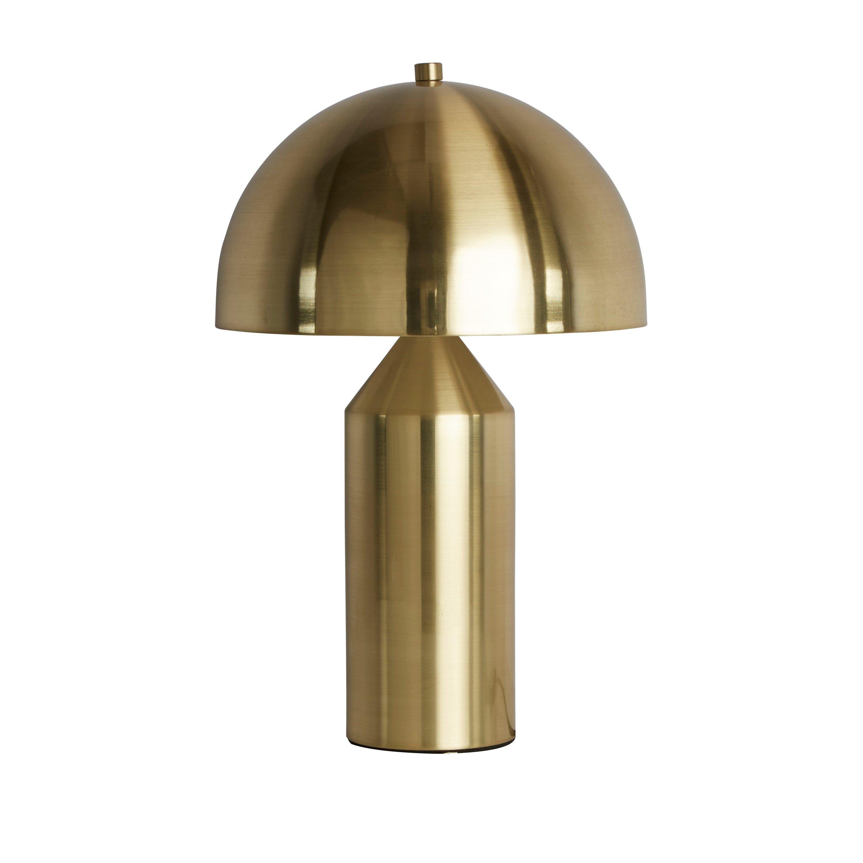 Brass - Lighting Collection - Satin Brass Dome Table Lamp - 3