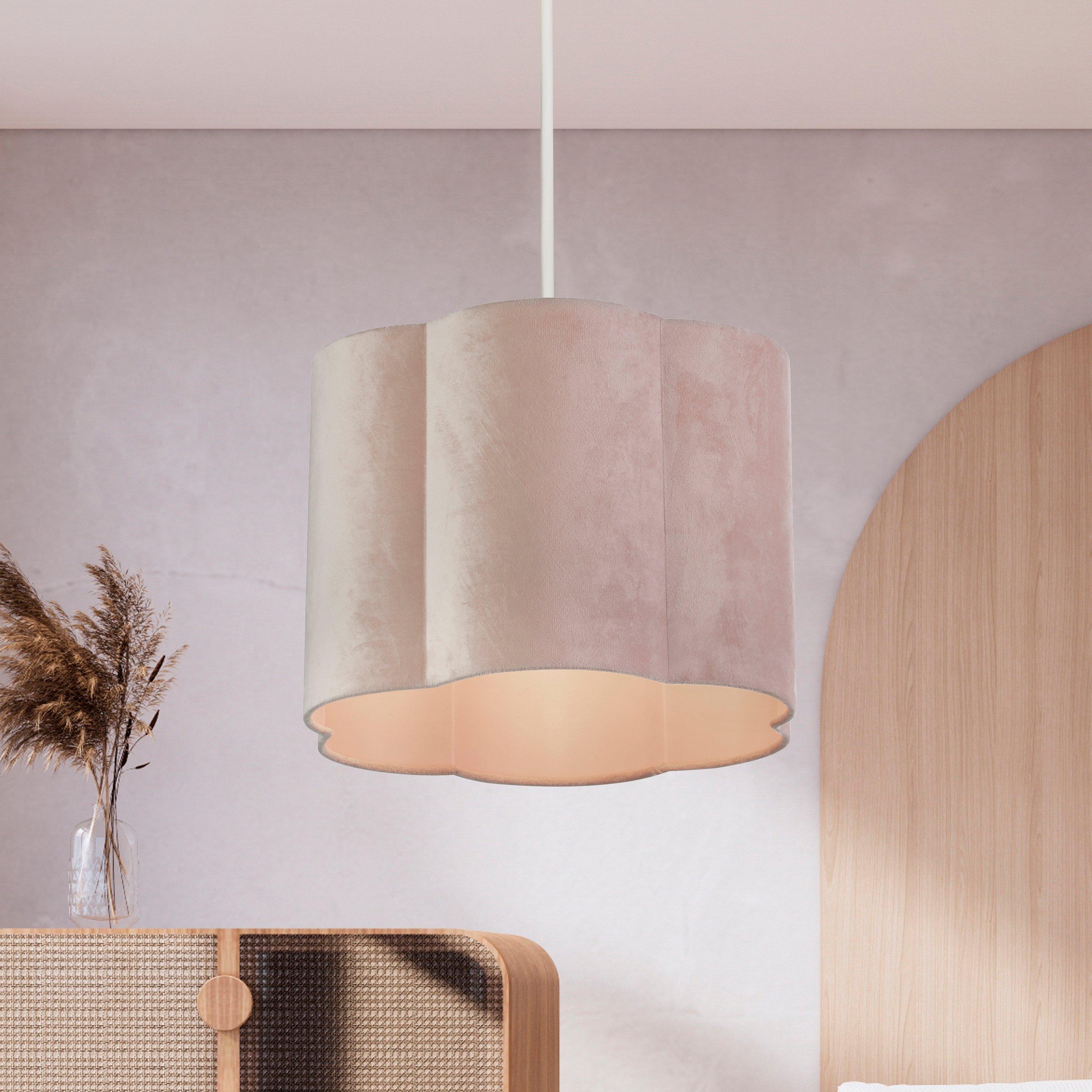 Lighting Collection  Blush Scallop Shade - Pink
