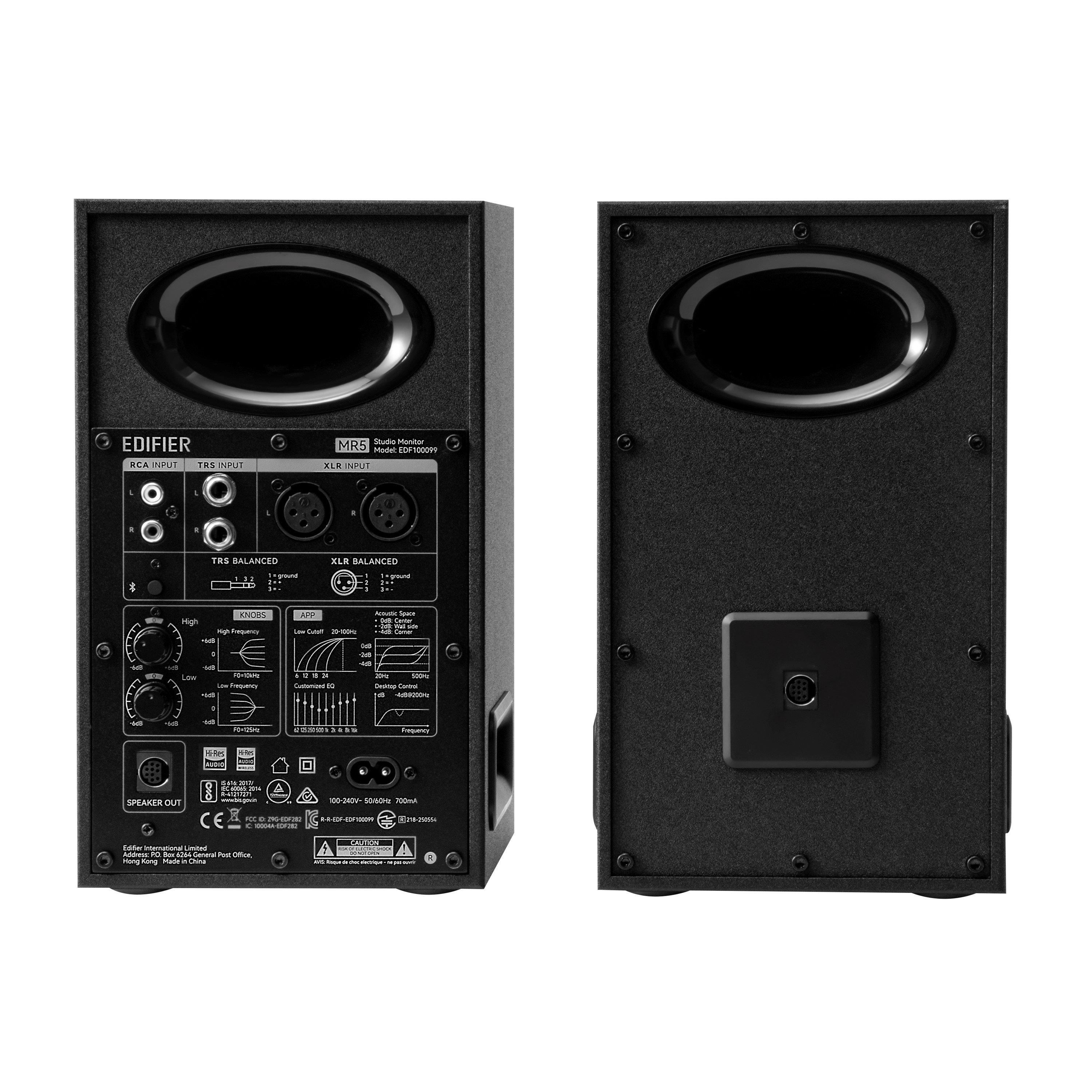 Black - Edifier - Edifier MR5 Tri-amped Studio Monitor Speakers - 6