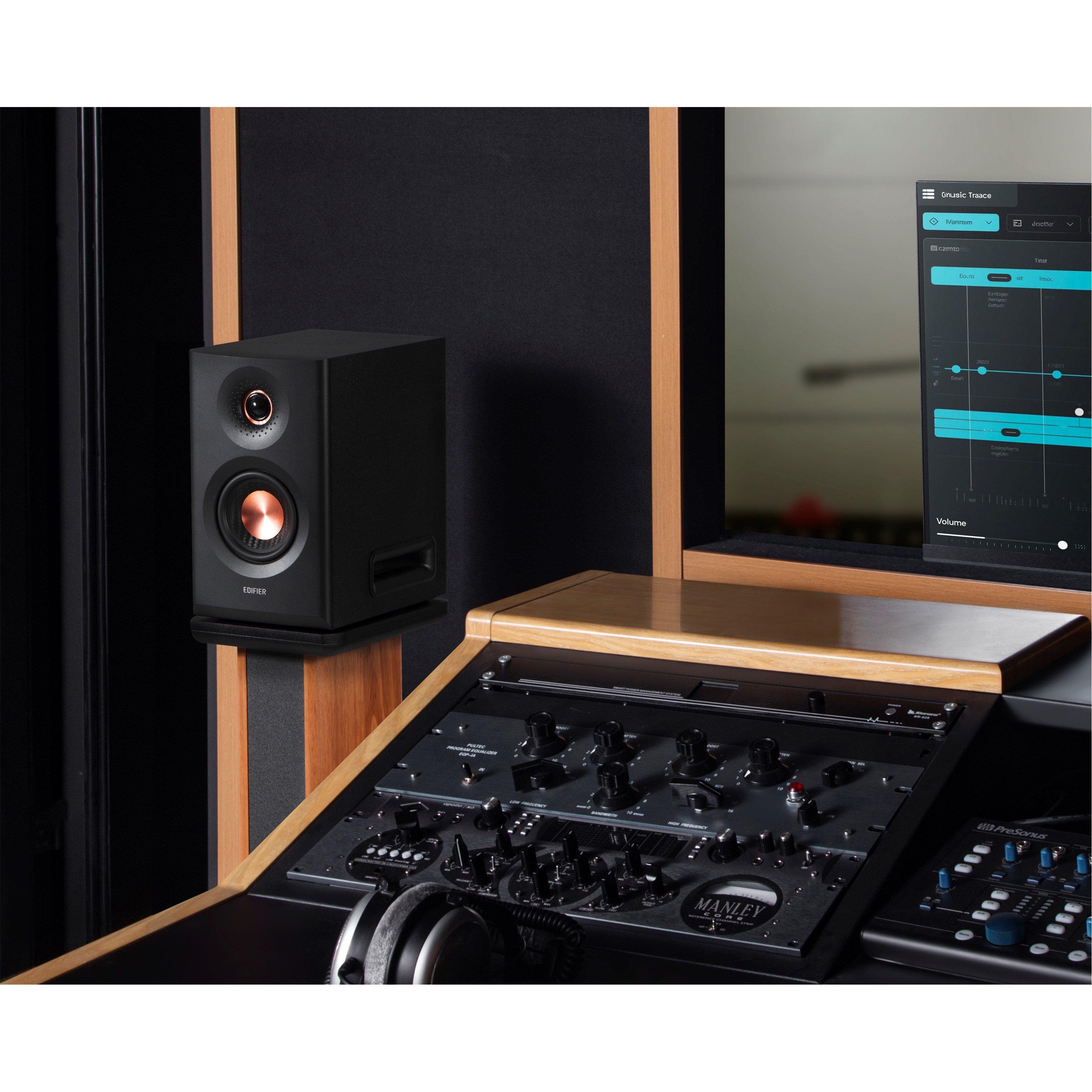 Black - Edifier - Edifier MR5 Tri-amped Studio Monitor Speakers - 7