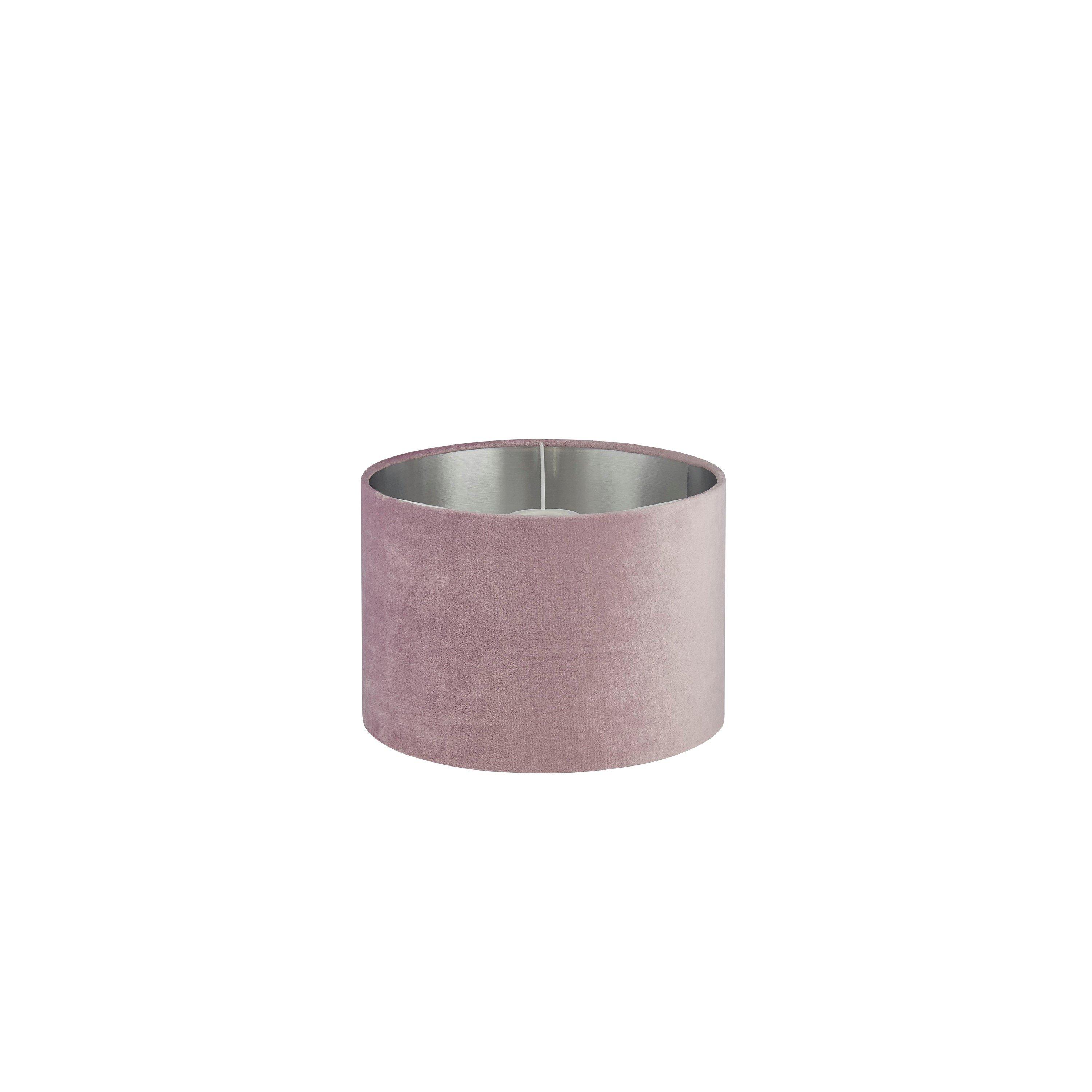 Lilac - Lighting Collection - LILAC VELVET DRUM SHADE & SILVER INNER (D30cm) - 3