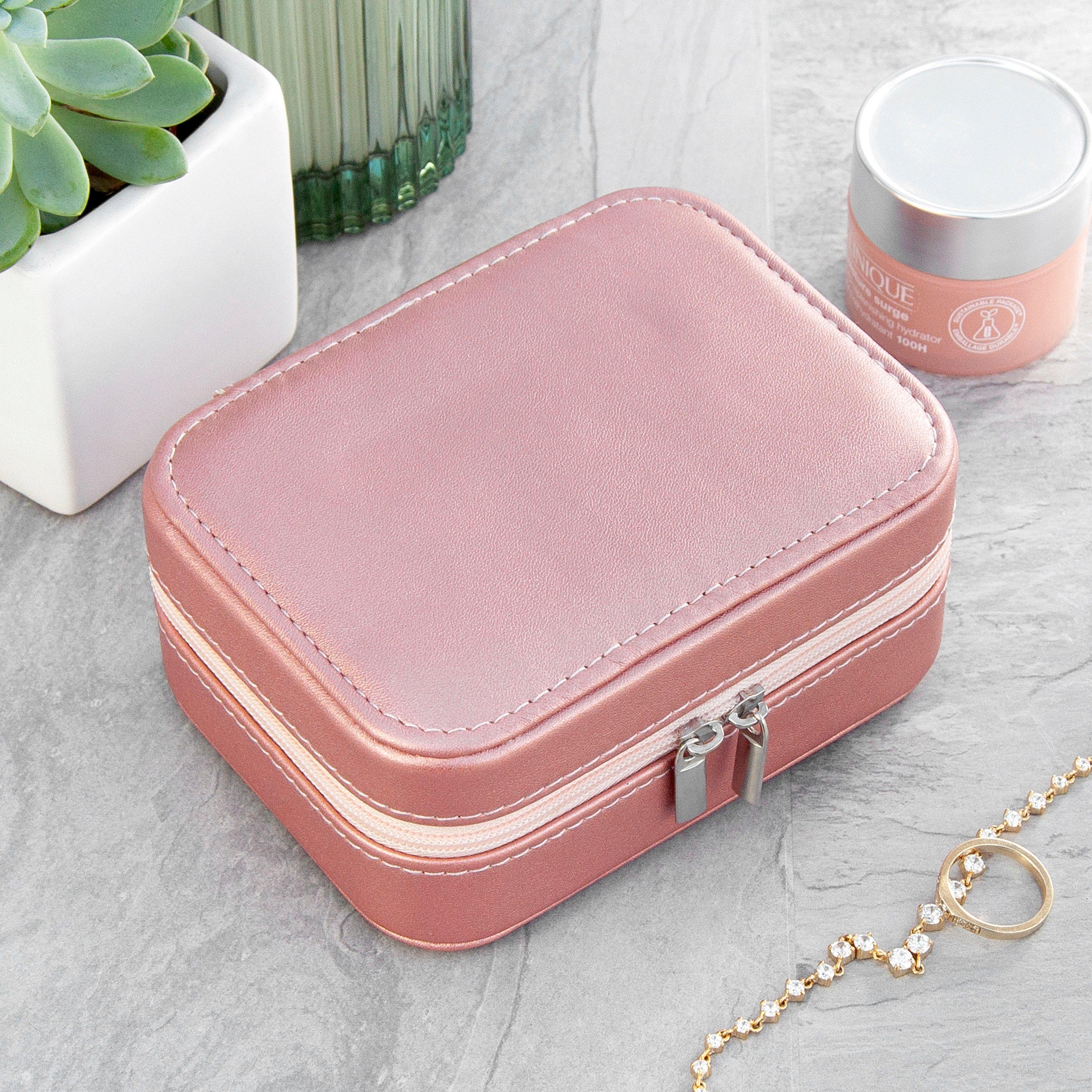 Treat Republic  Sparkly Travel Jewellery Case - Pink - Standard