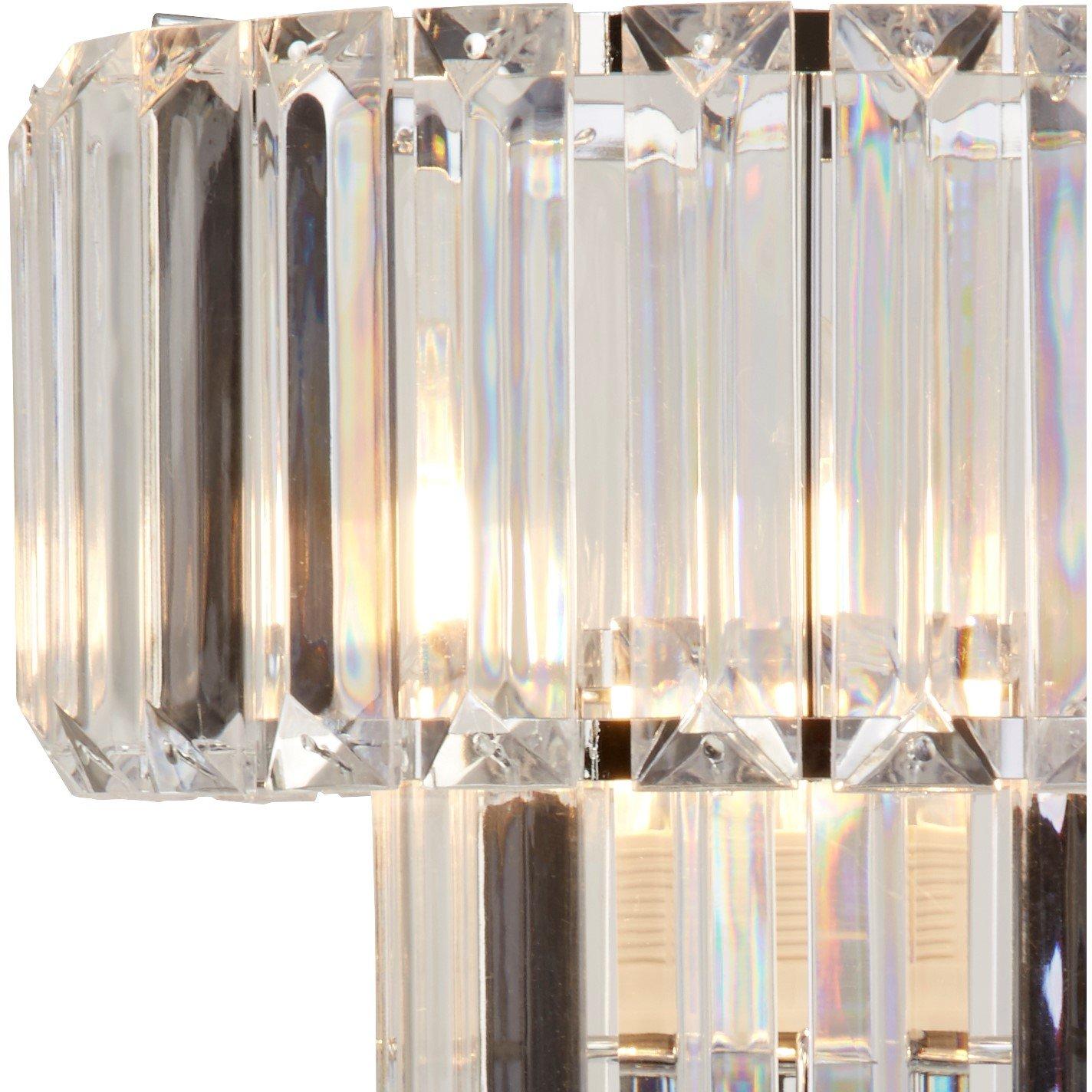 Chrome - Lighting Collection - Chrome And Clear Acrylic Table Lamp - 4