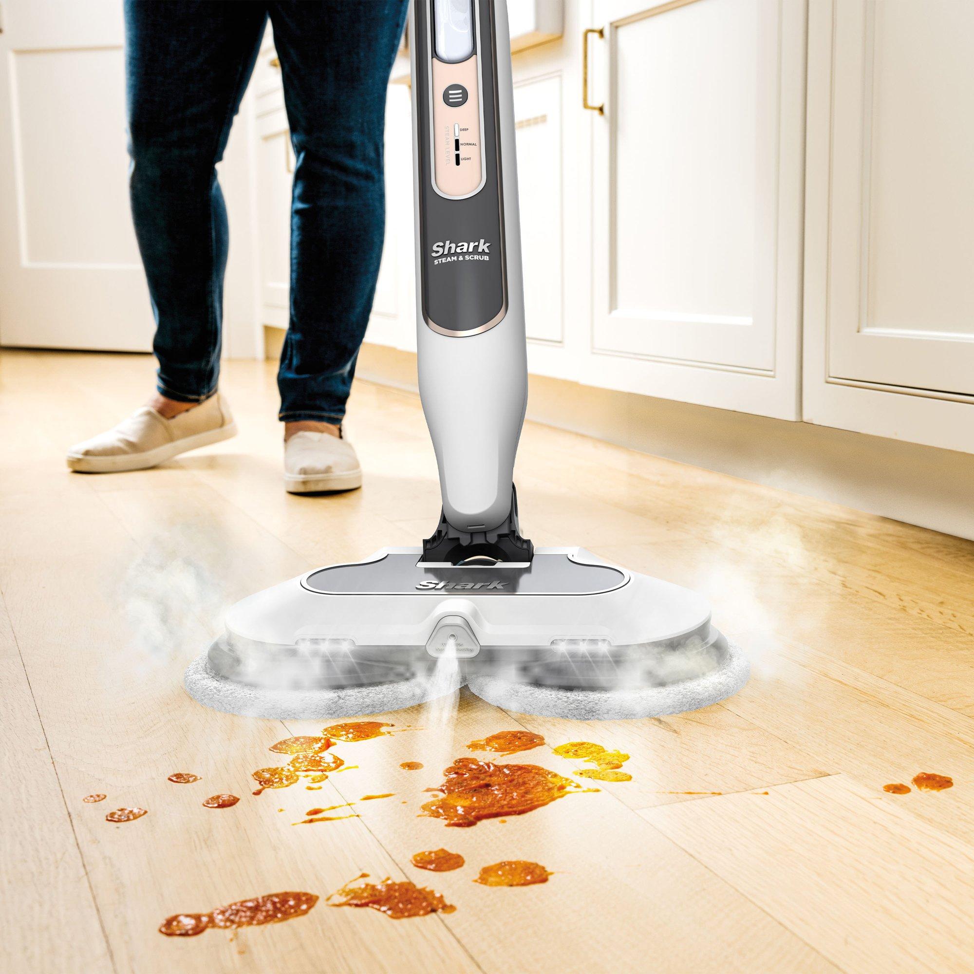 White - Shark - Steam & Scrub Automatic Steam Mop + Steam Blaster - 5