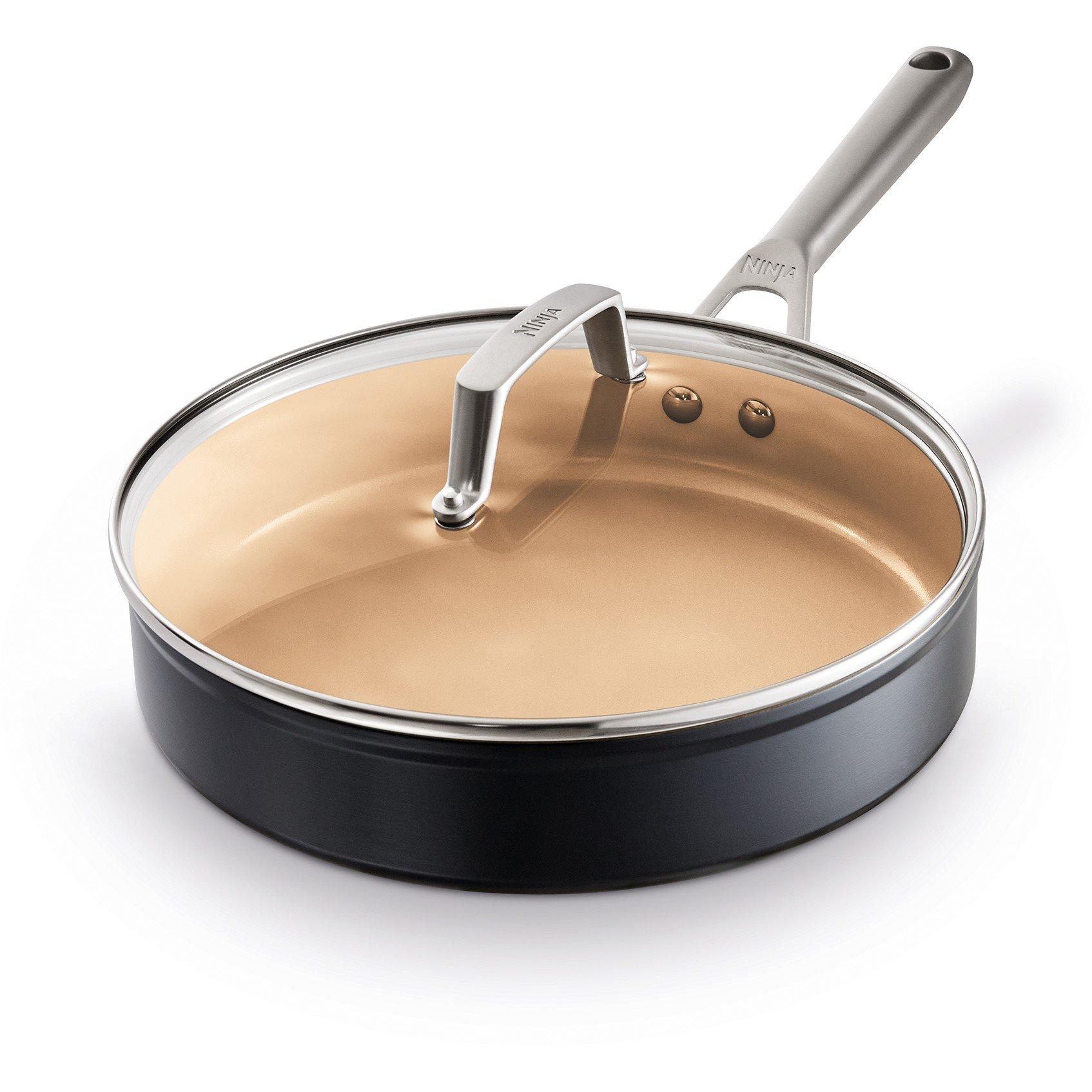 Grey - Ninja - Extended Life Ceramic 26cm Sauté Pan CW90126UK - 1