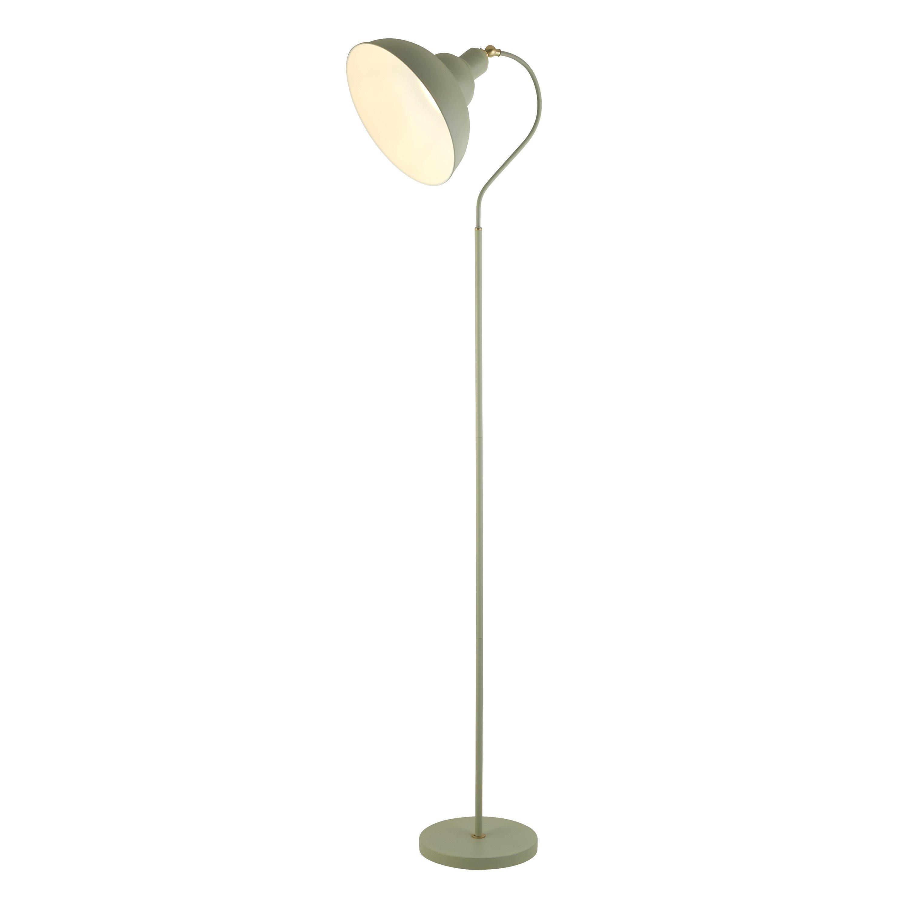 Green - Lighting Collection - Traditional Arch Floor Lamp Sage Green - 2