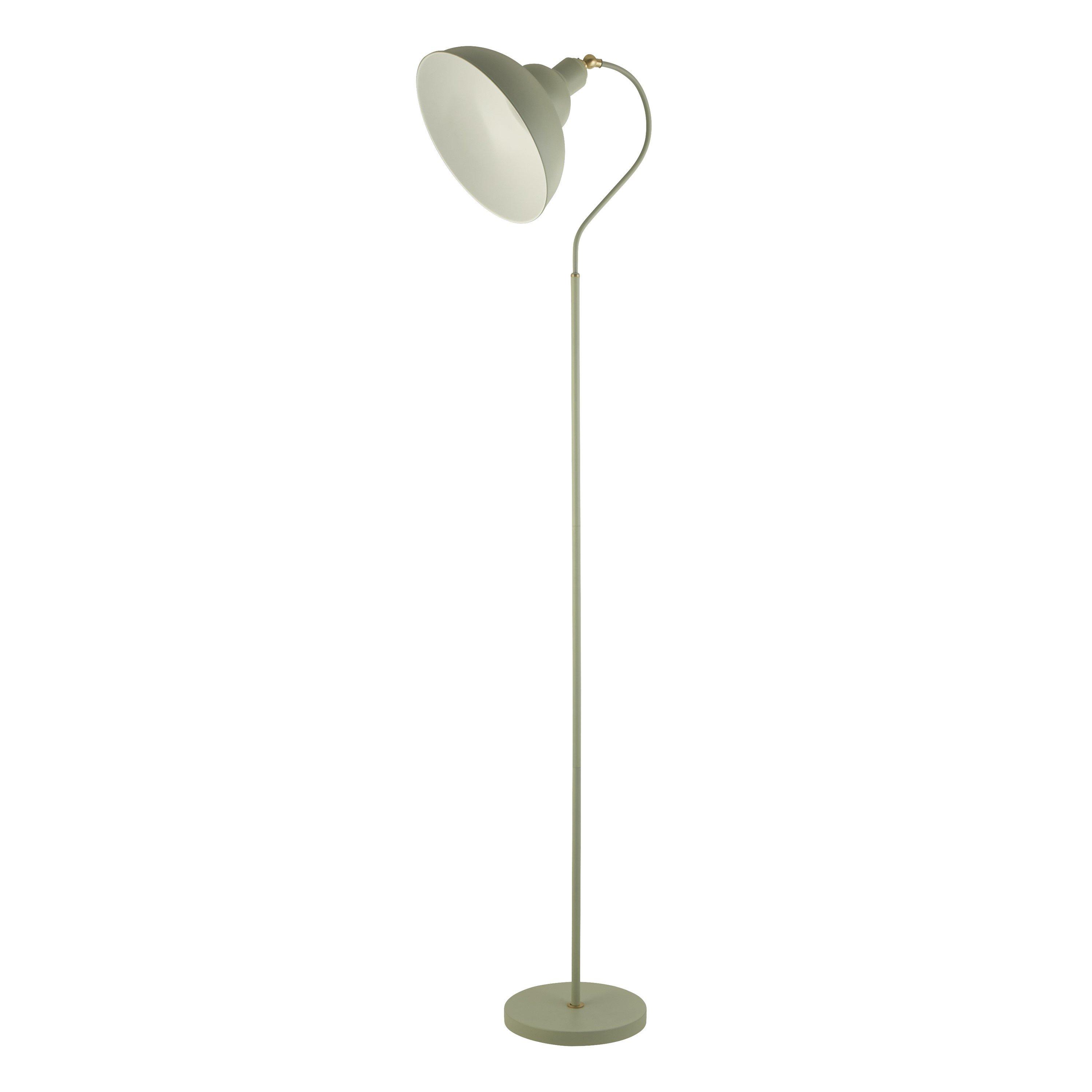 Green - Lighting Collection - Traditional Arch Floor Lamp Sage Green - 3