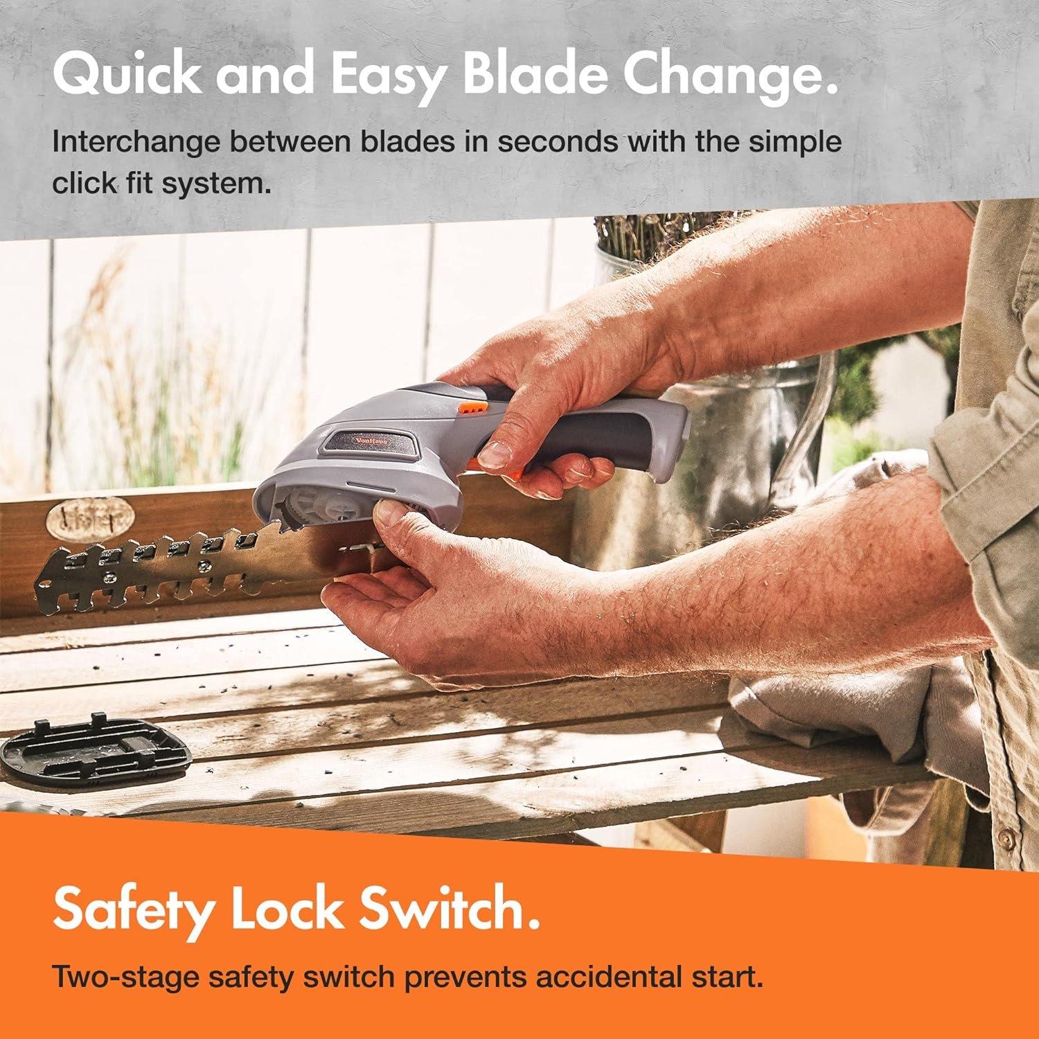 Grey - VonHaus - VonHaus 3.6V 2 In 1 Cordless Trimmer & Edger - 4