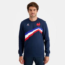 Le Coq Sportif LCS FFR France Rugby Graphic Crew Sweatshirt