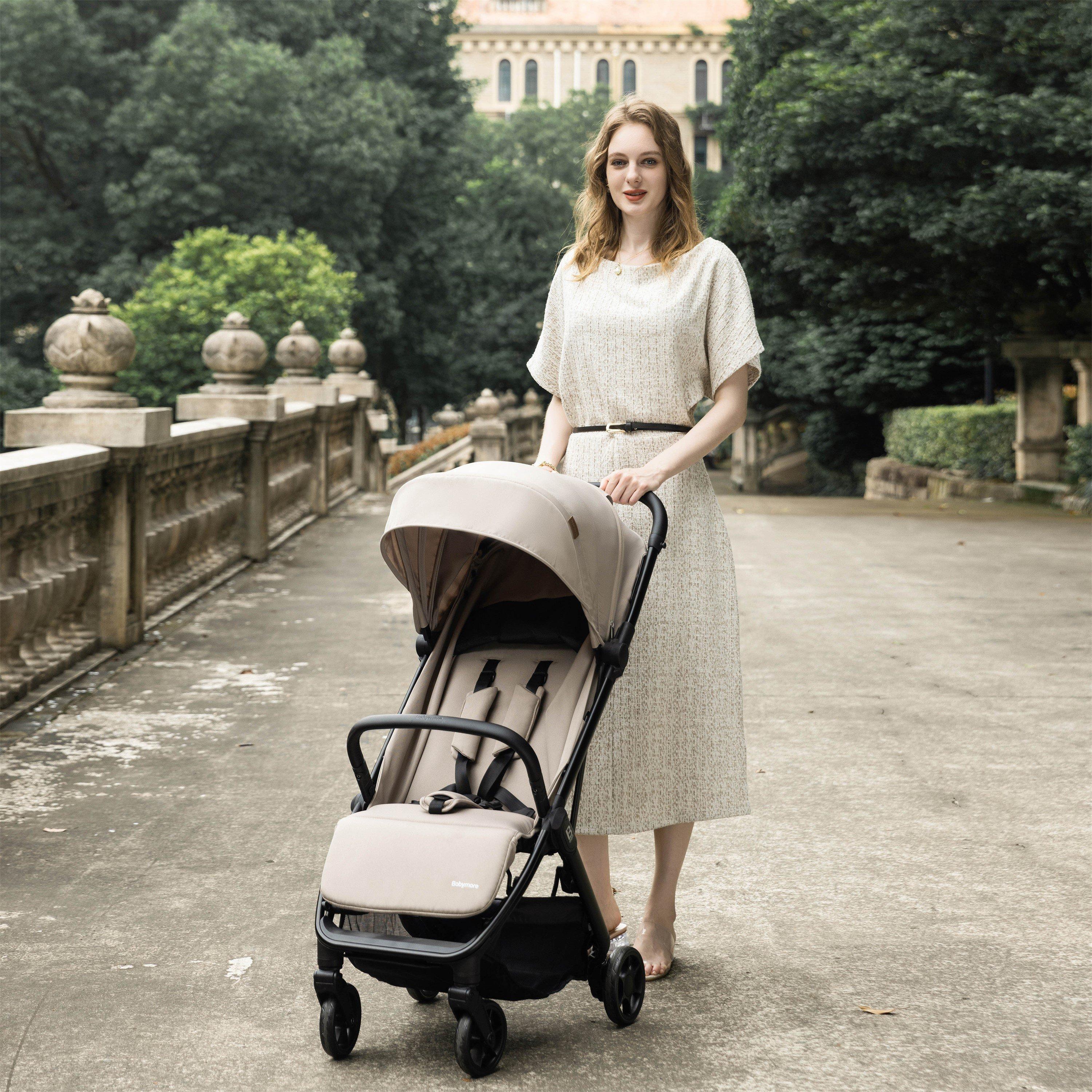 Latte - Babymore - Yara Compact Stroller - Latte - 2