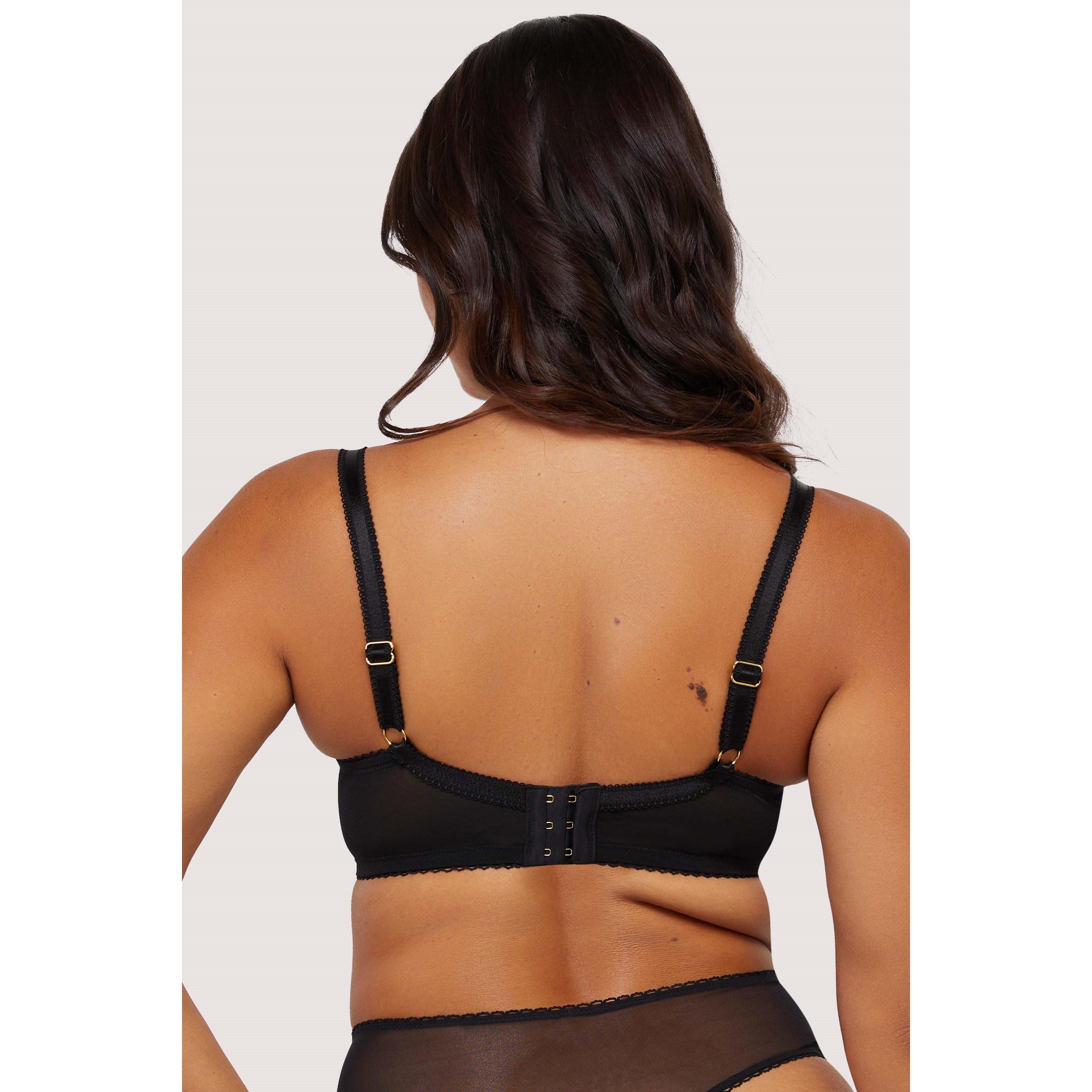 Black - Playful Promises - Jacinda Embroidered Dd+ Bra - 2