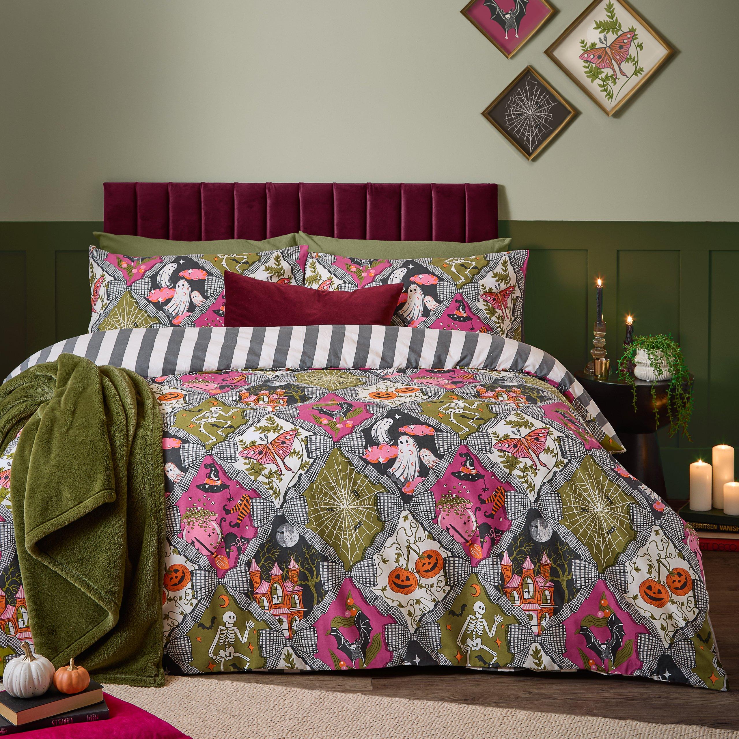 Multi - Furn - Hallowquin Spooky Reversible Duvet Sets - 1