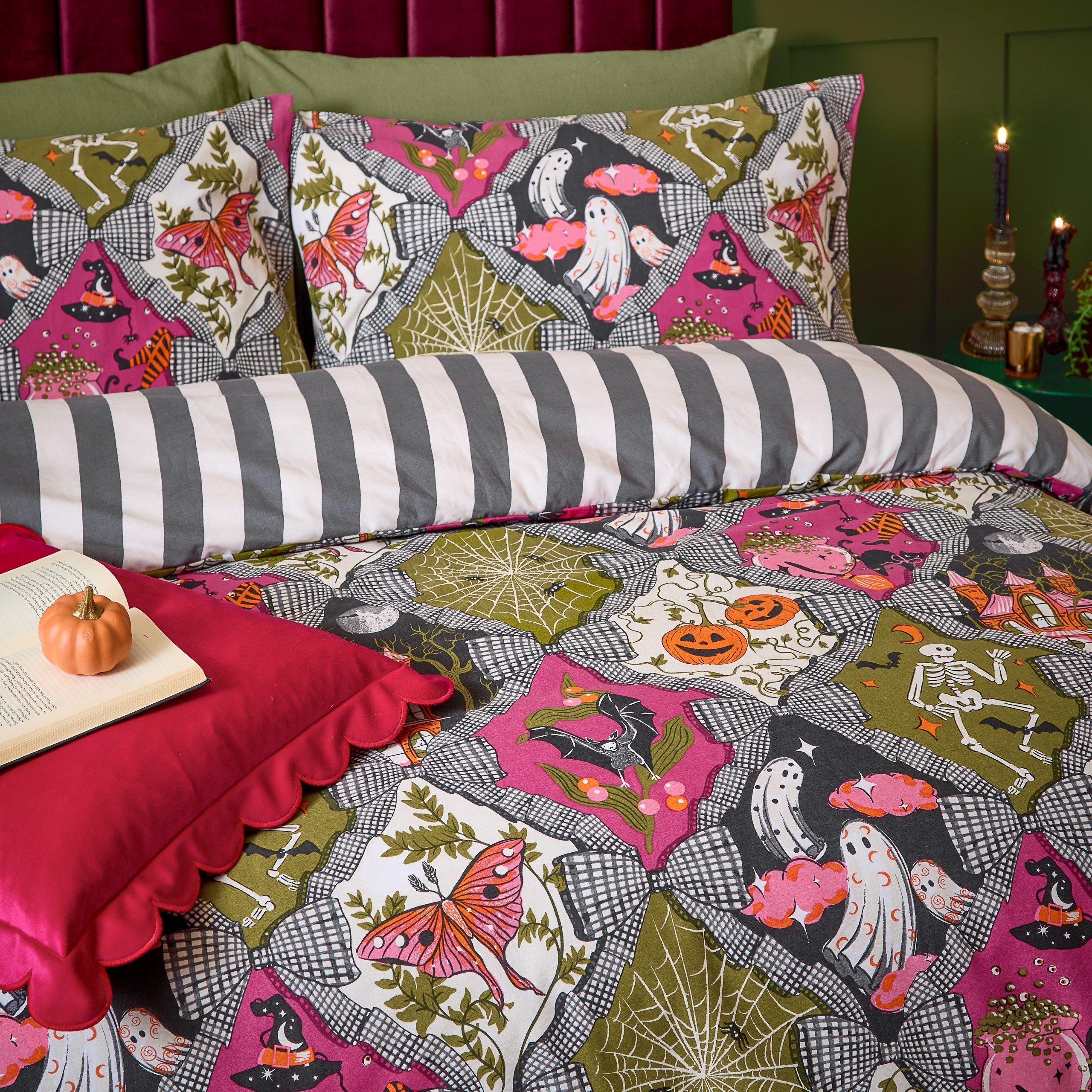 Multi - Furn - Hallowquin Spooky Reversible Duvet Sets - 3