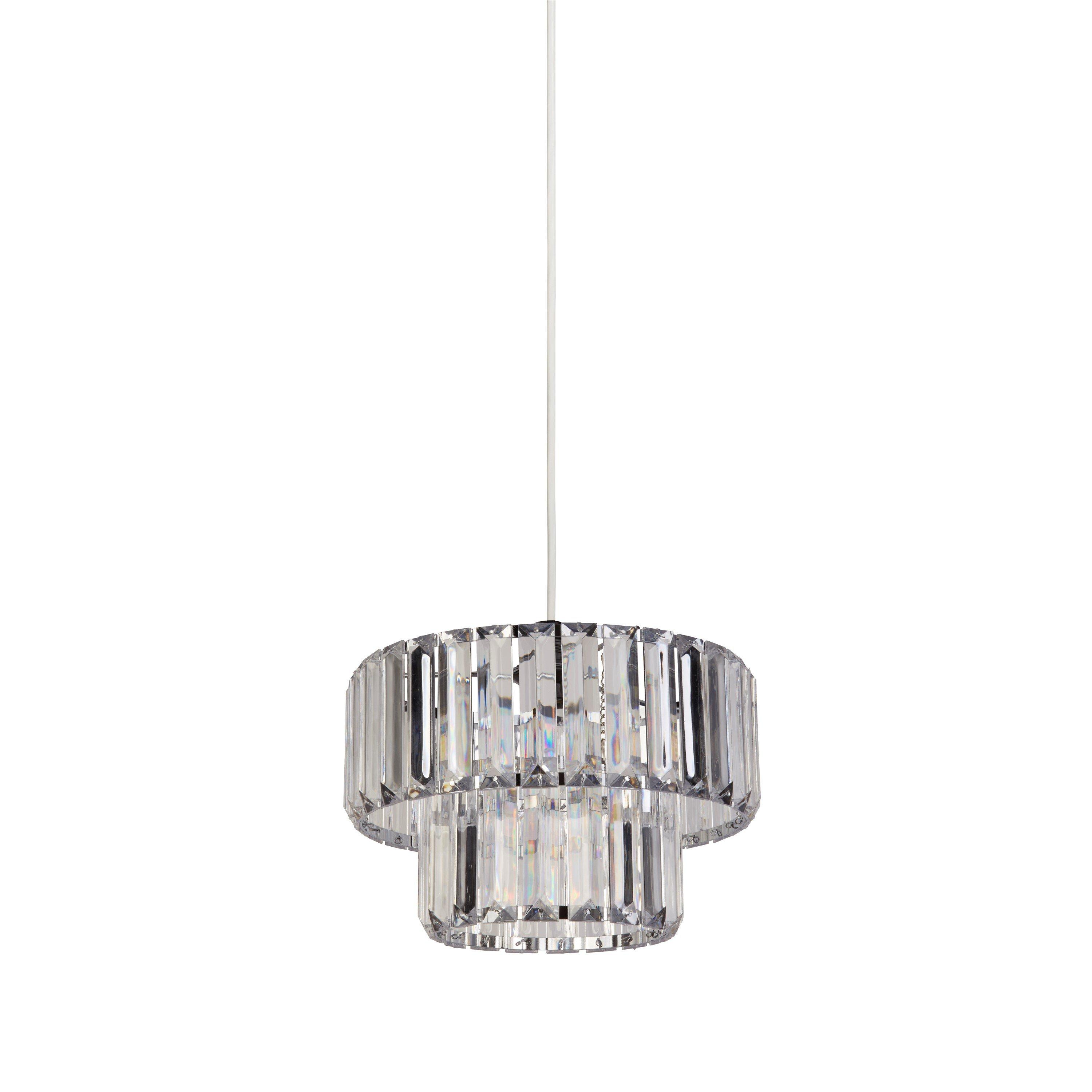 Chrome - Lighting Collection - Chrome And Clear Non-Elec Shade - 3