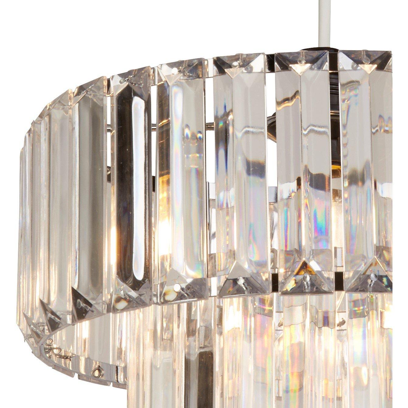 Chrome - Lighting Collection - Chrome And Clear Non-Elec Shade - 4