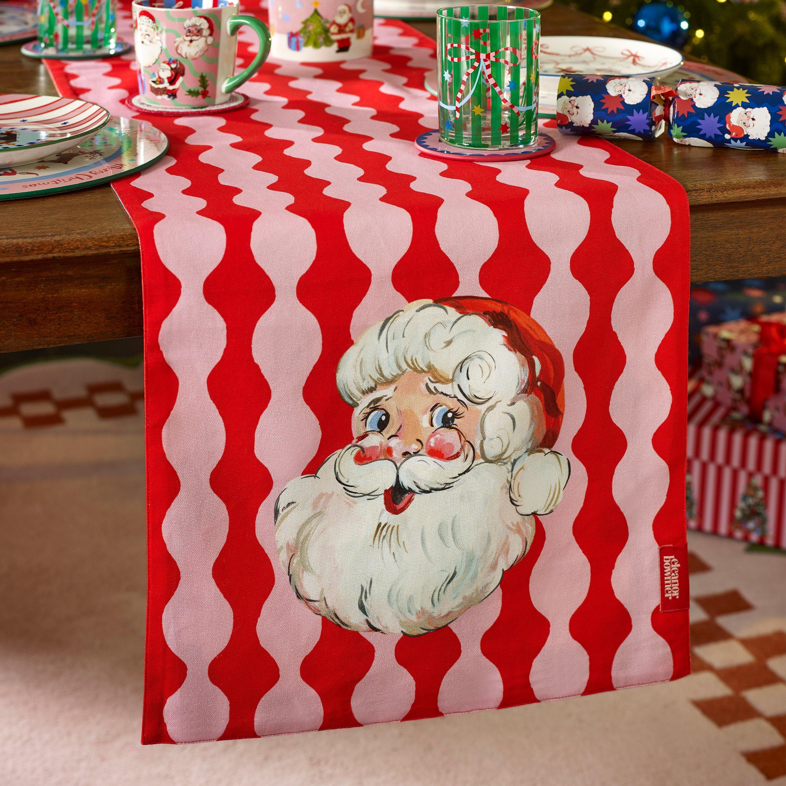 Eleanor Bowmer Santa Cotton Reversible Dining Table Runner - Bright - 40x250cm