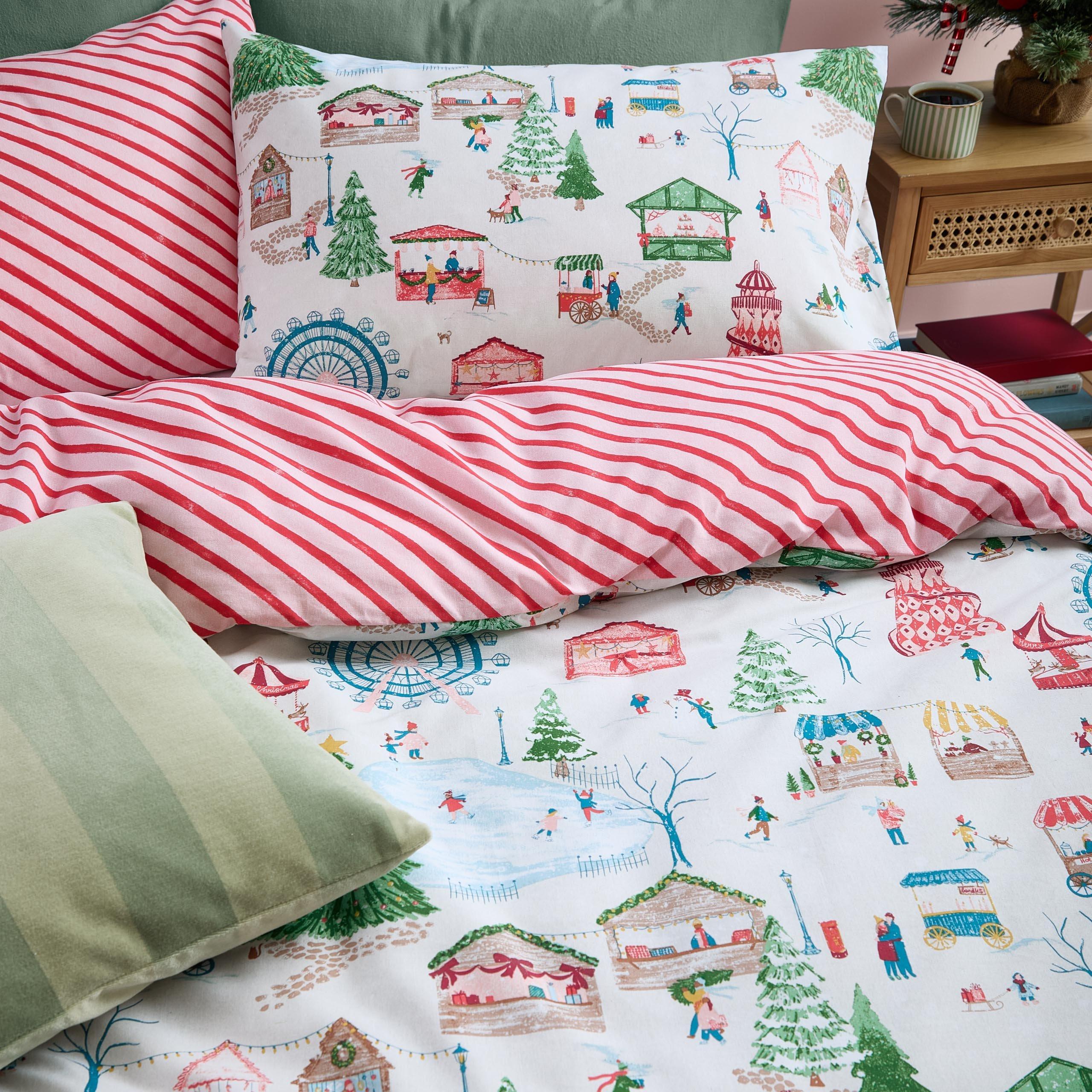 Multi - Furn - Winter Wonderland Reversible Christmas Duvet Sets - 3