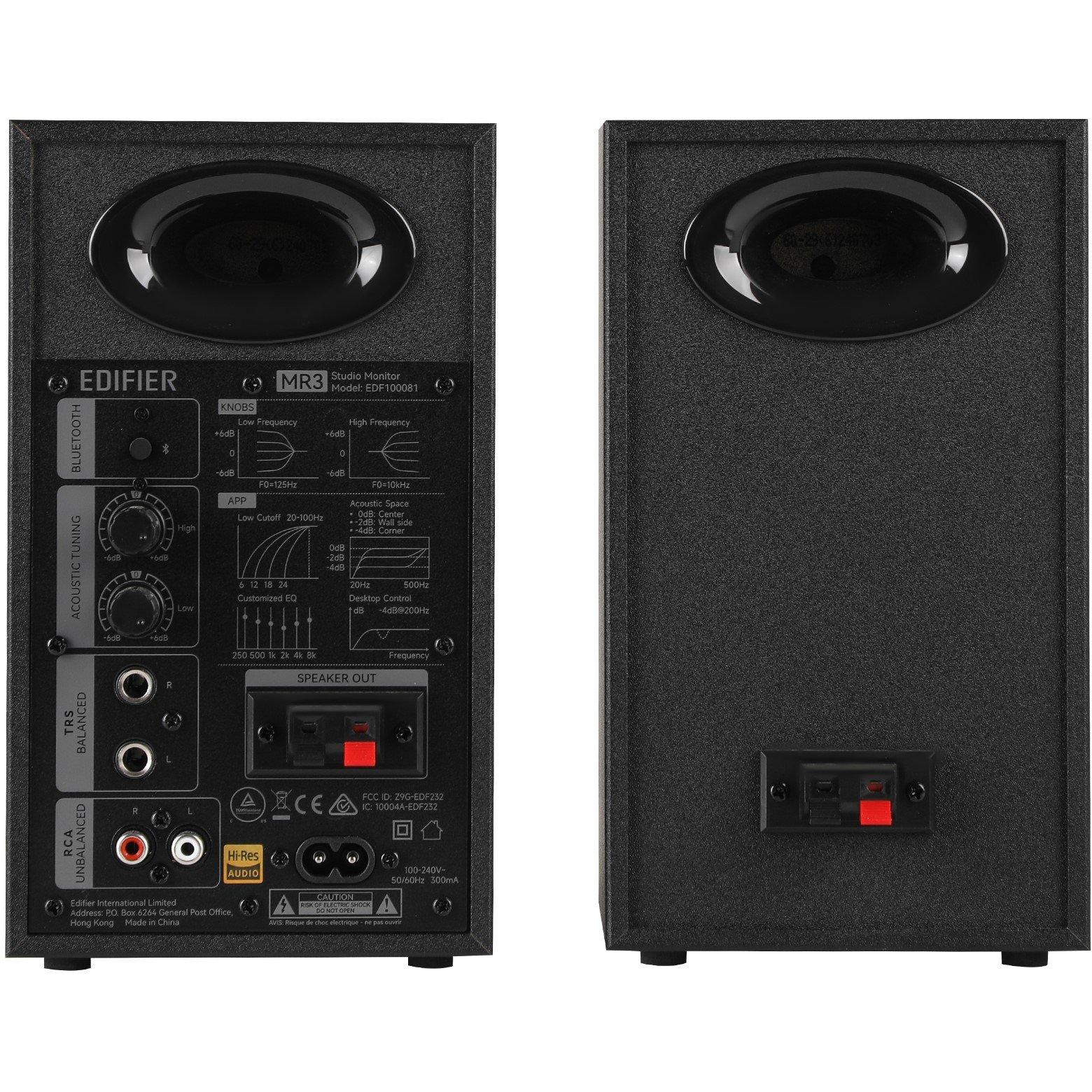 Black - Edifier - Edifier MR3 2.0 Monitor Bluetooth Speaker System - 4