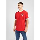 Rouge/Blanc - Source Lab - Wales Retro T-Shirt Mens - 1