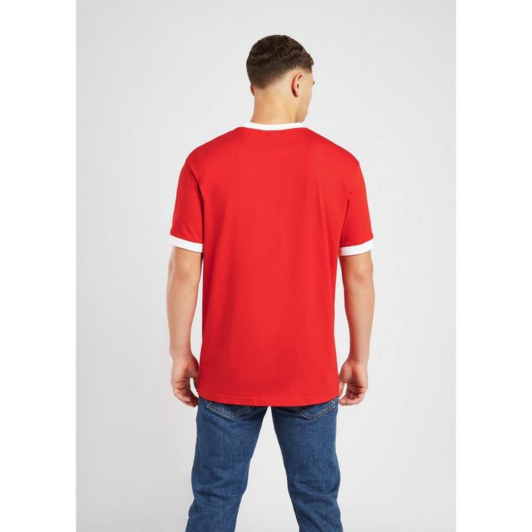 Rouge/Blanc - Source Lab - Wales Retro T-Shirt Mens - 2
